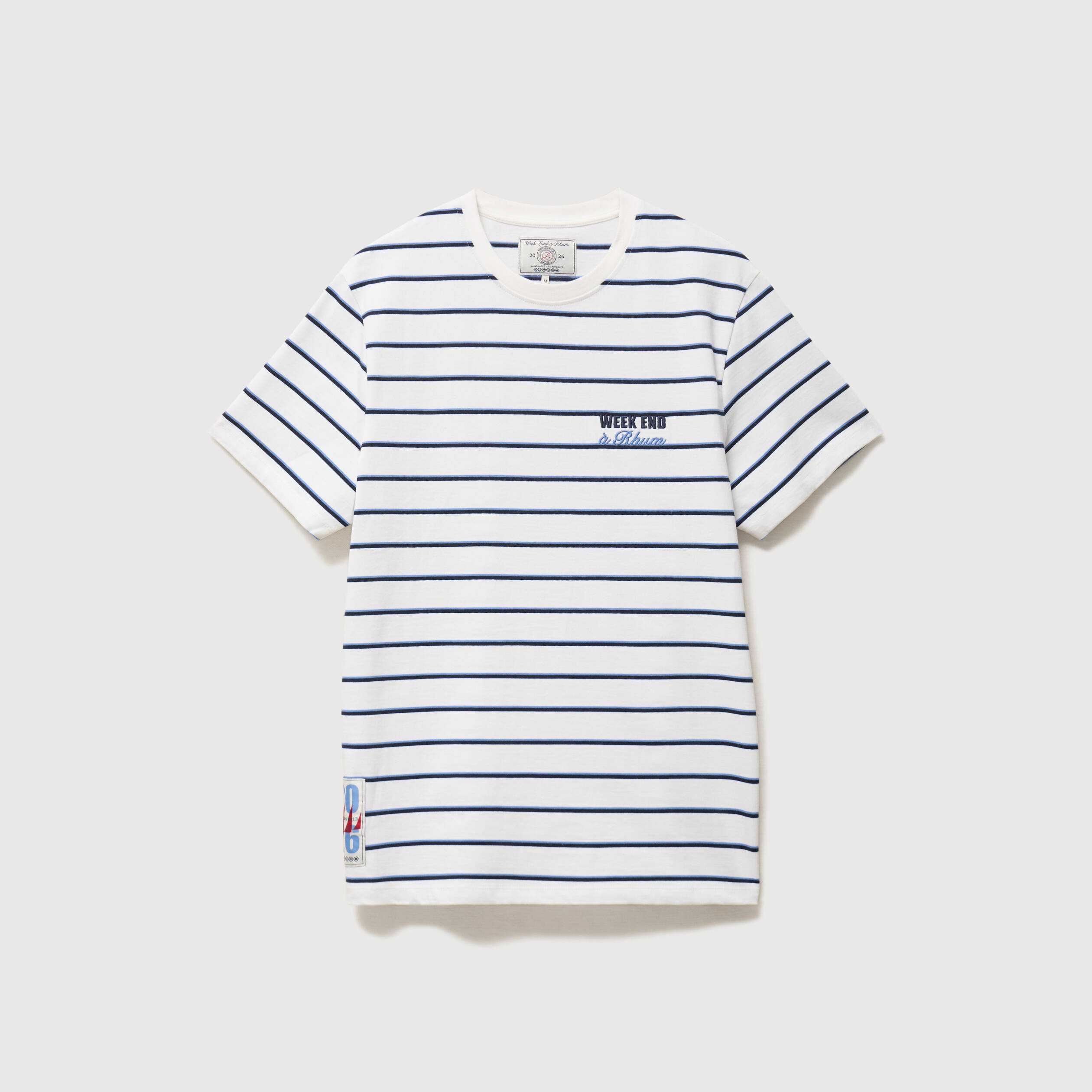 T-shirt en coton ecru homme