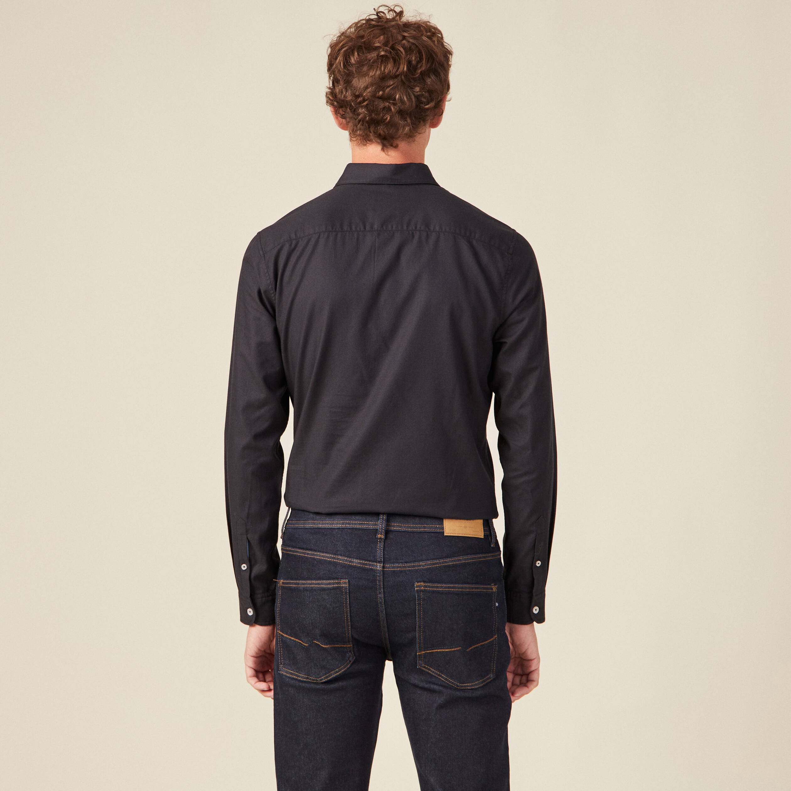 Chemise éco-responsable noir homme