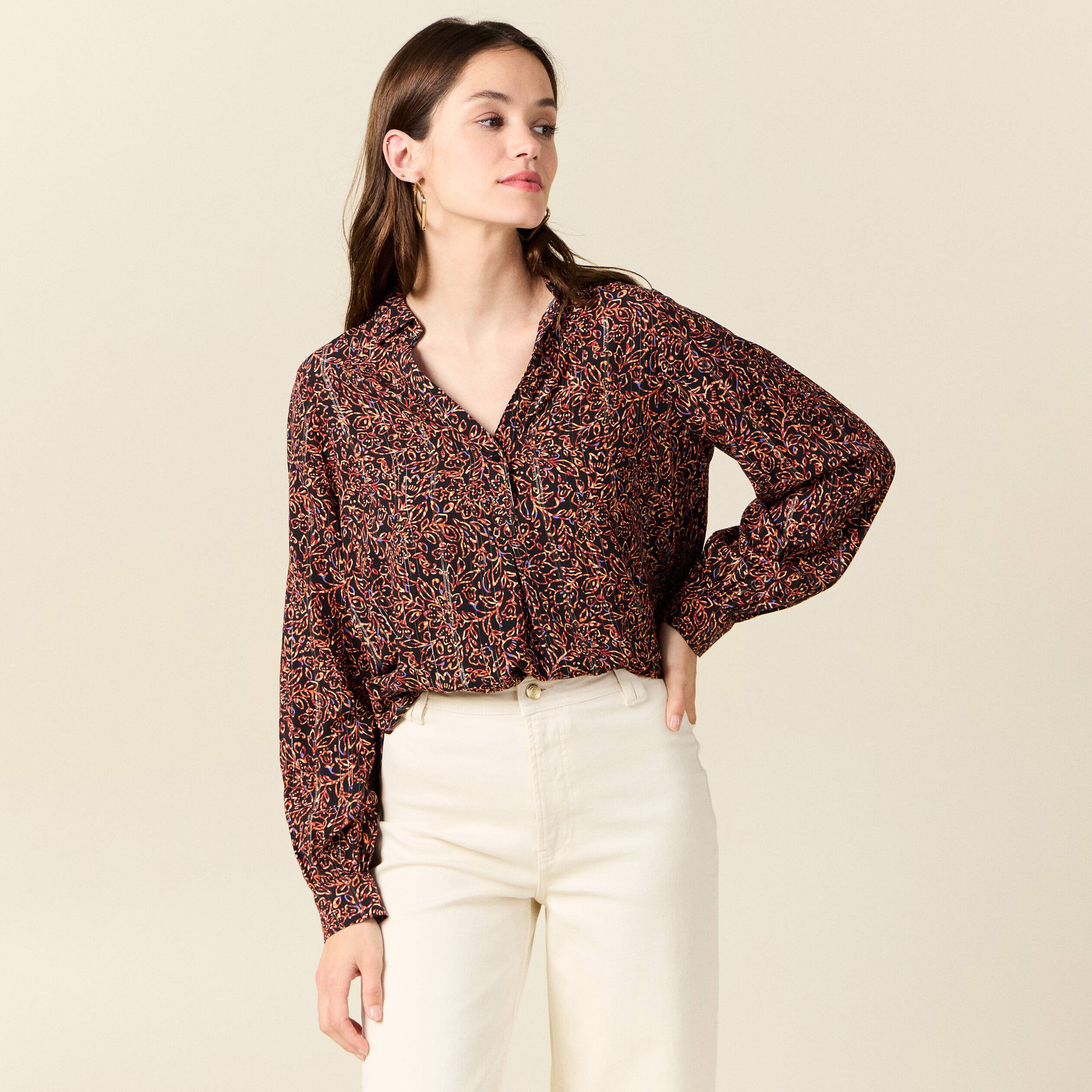 Blouse manches longues best sale