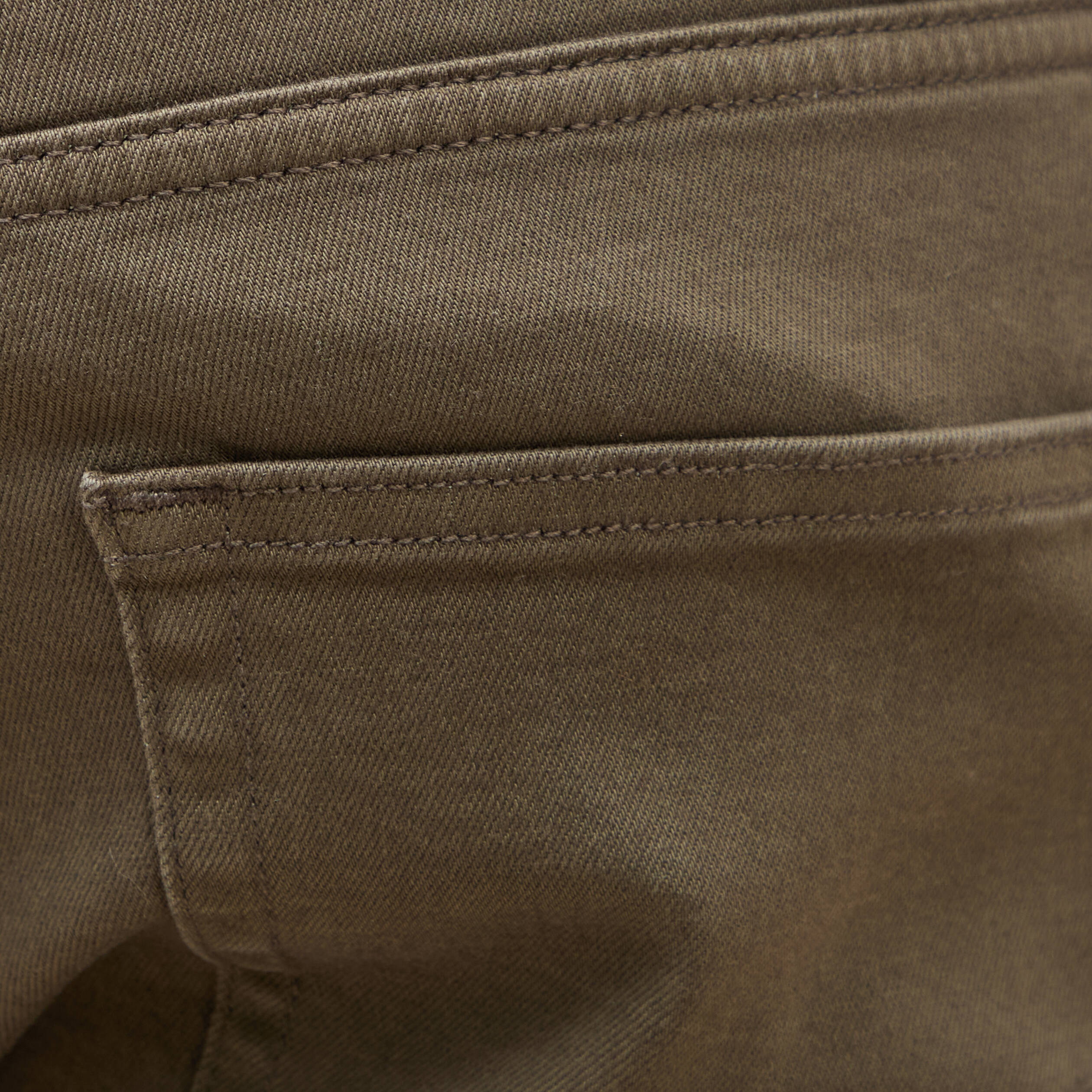 Jeans slim 5 poches vert kaki homme