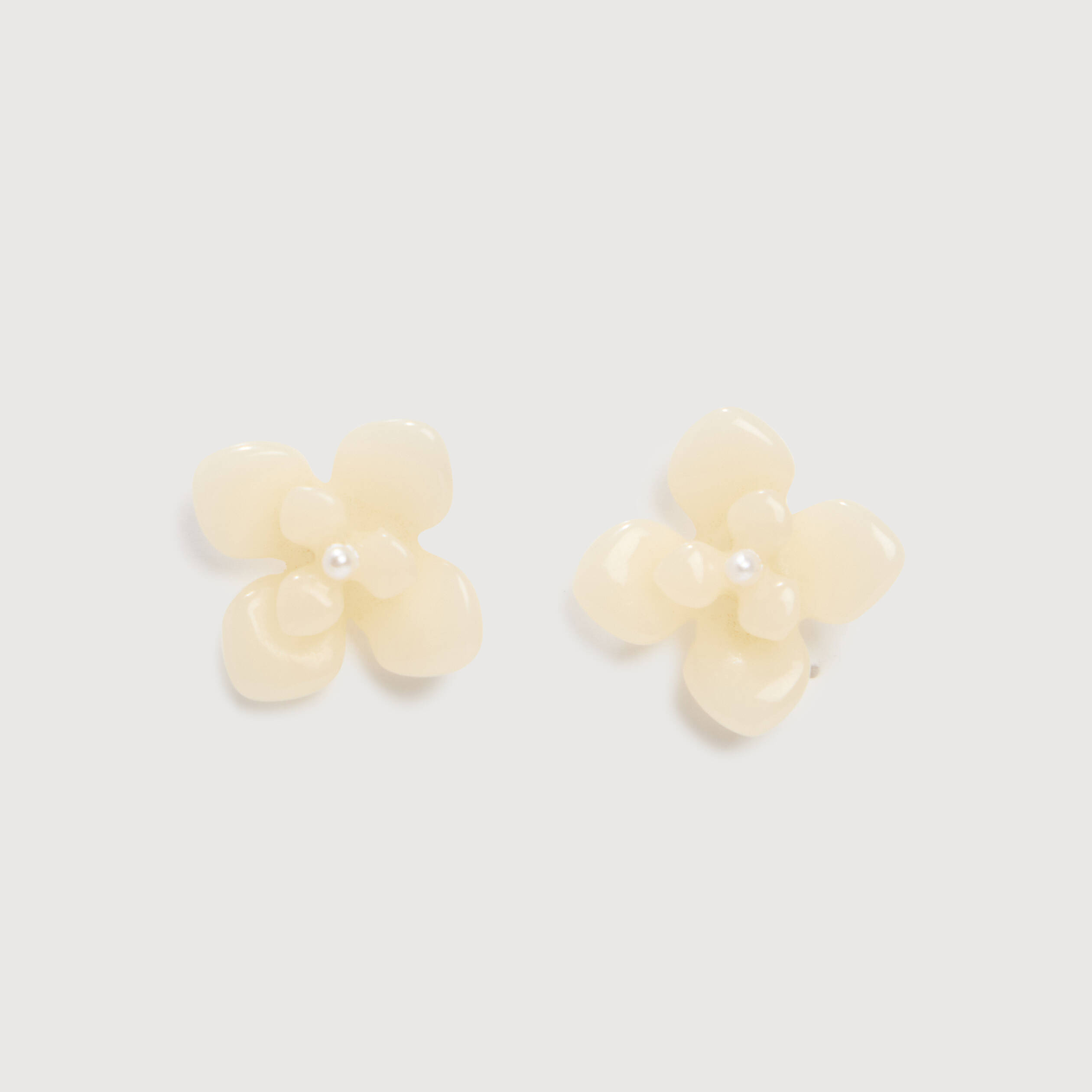 Boucles d'oreilles blanc femme