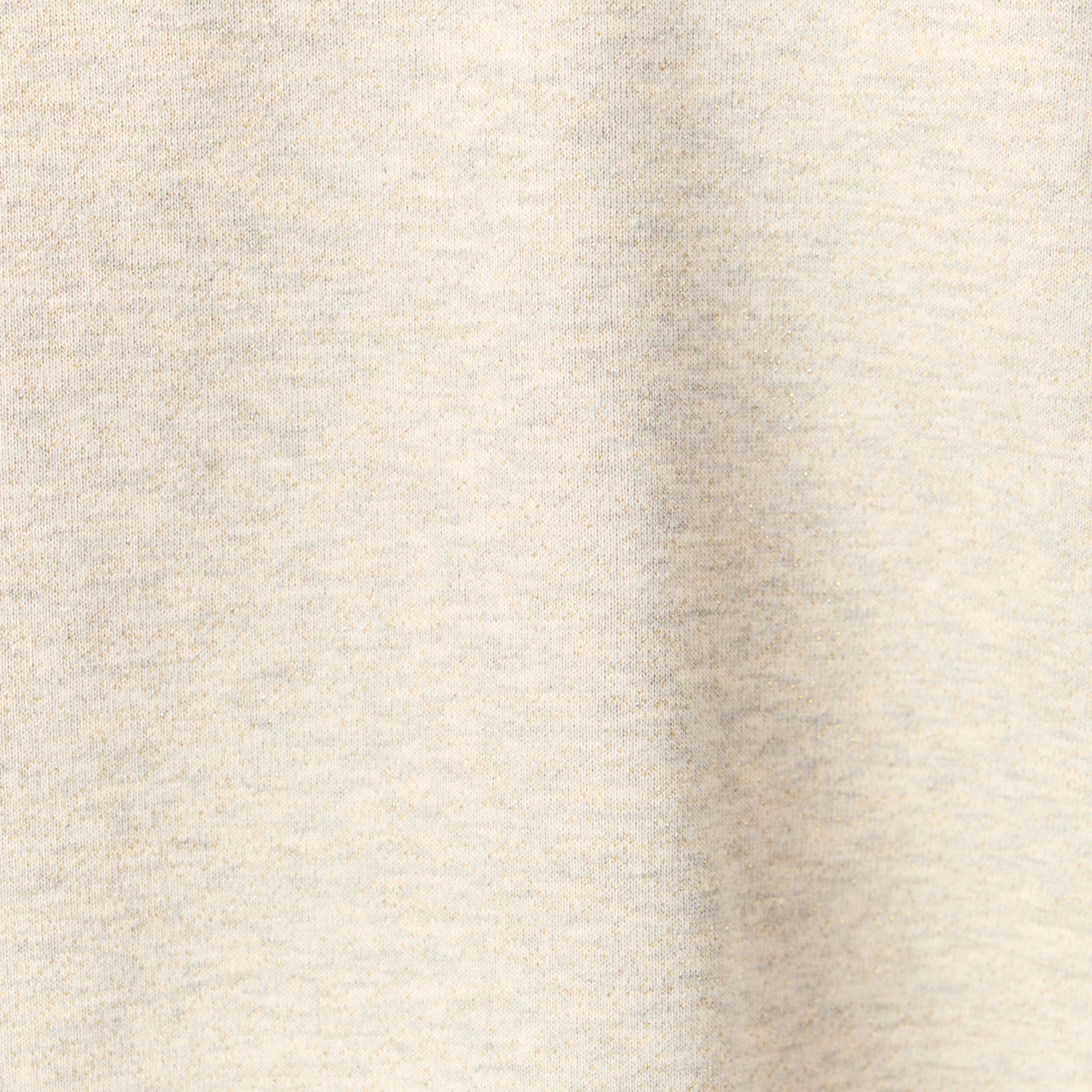 Sweat &agrave; capuche manches longues brillant gris femme