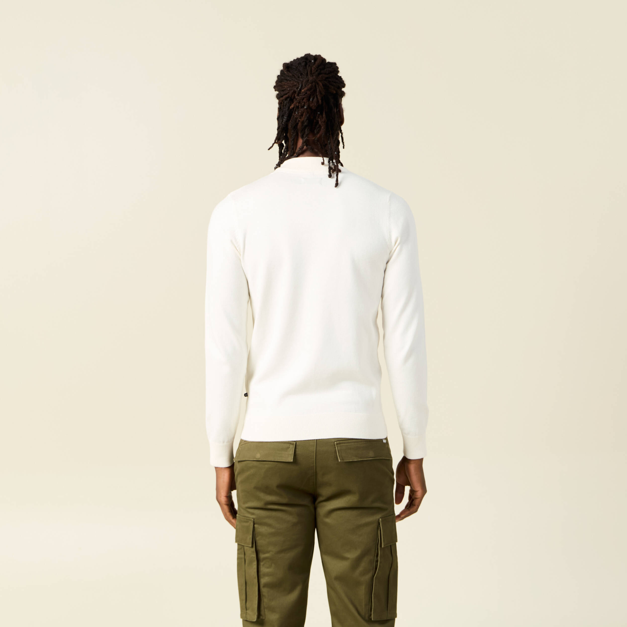 pull manches longues ecru homme Pull manches longues ecru homme