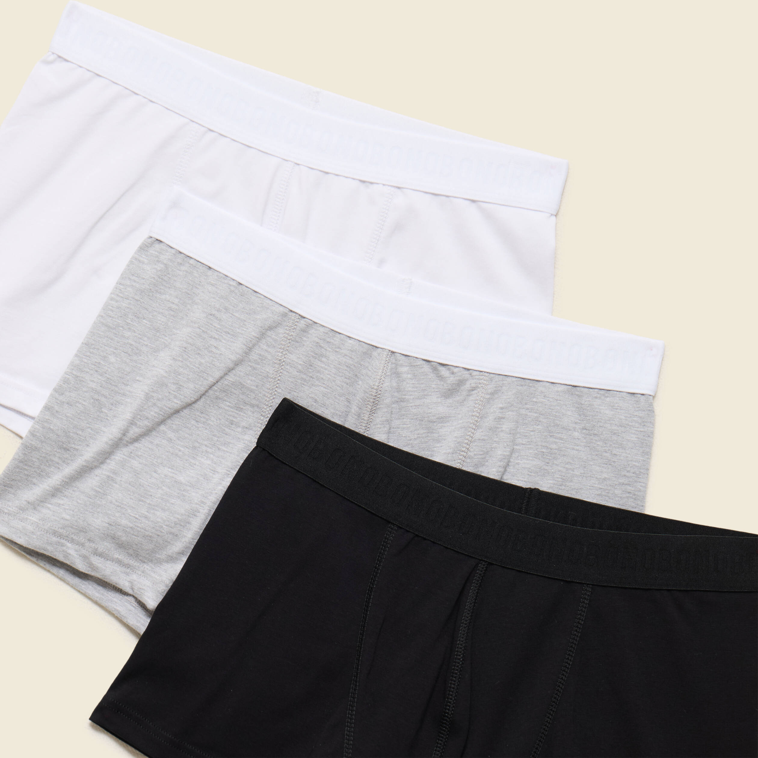Lot de 3 boxers gris fonc&eacute; homme