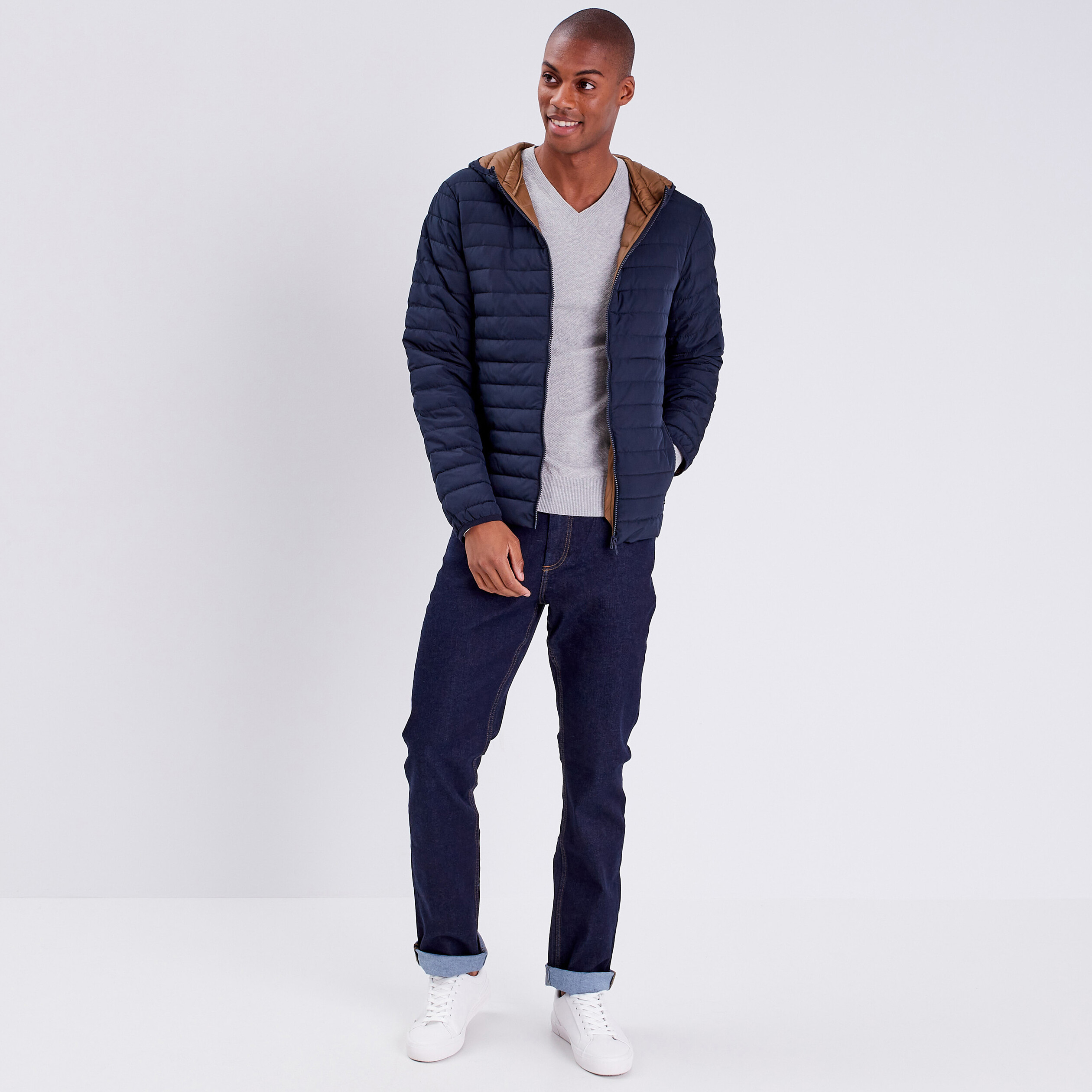Doudoune marine homme top