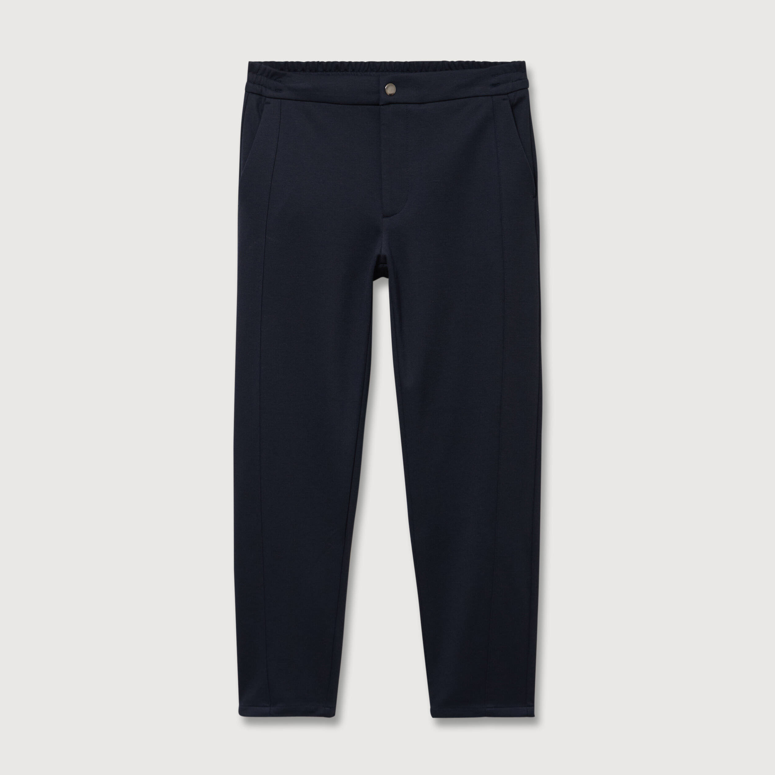 Pantalon droit longueur 32 bleu marine homme