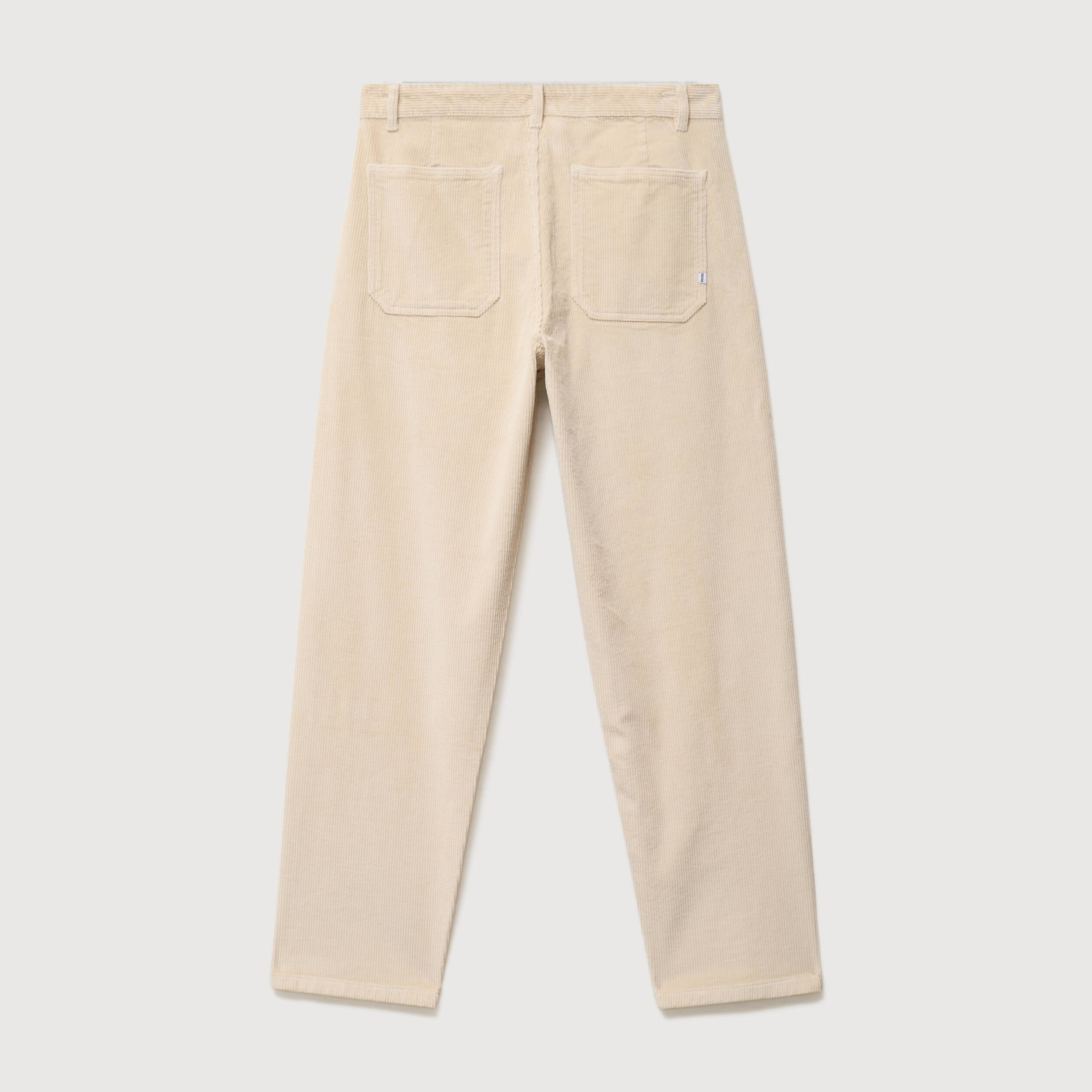 Pantalon droit en velours longueur 32 sable homme