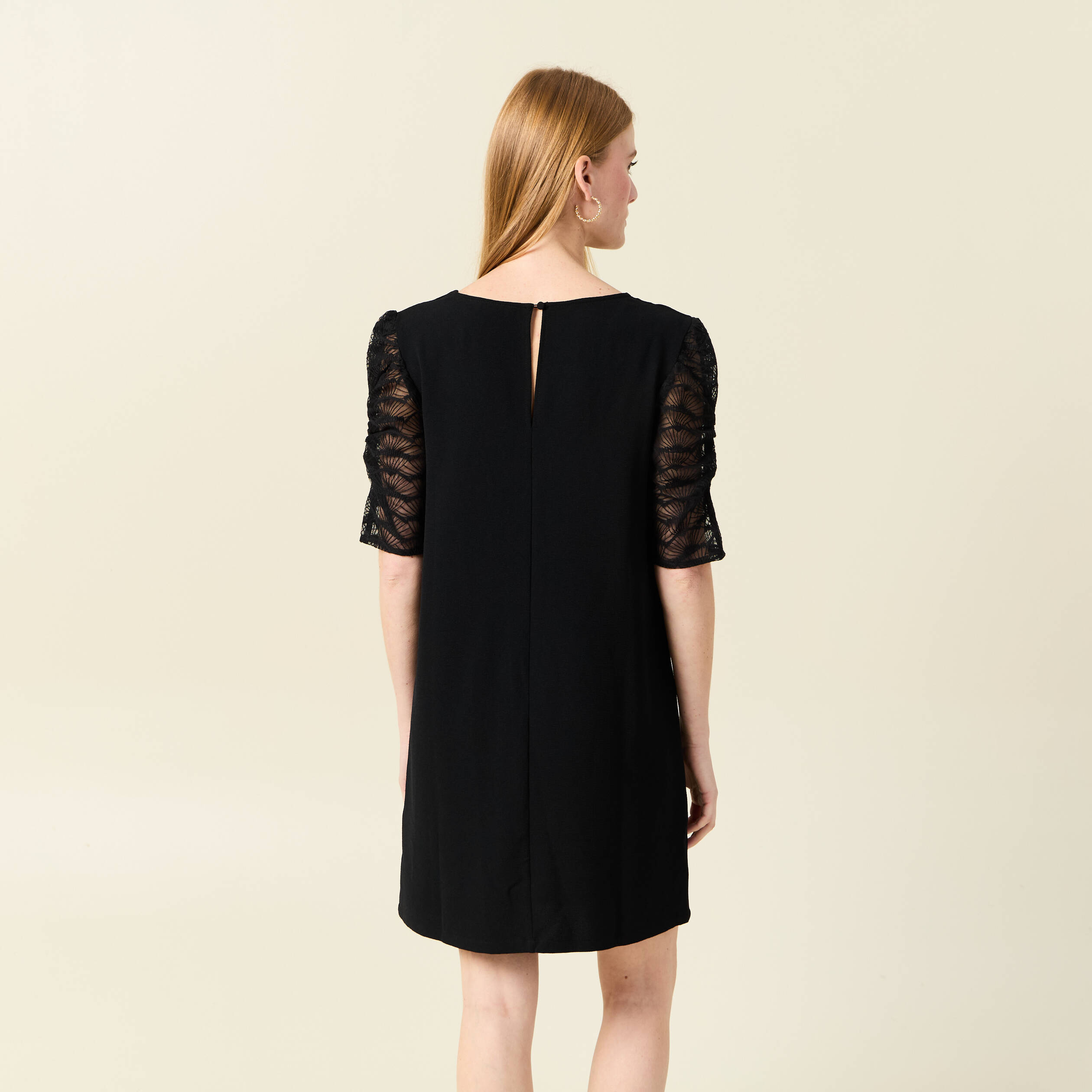 Robe droite noire femme best sale