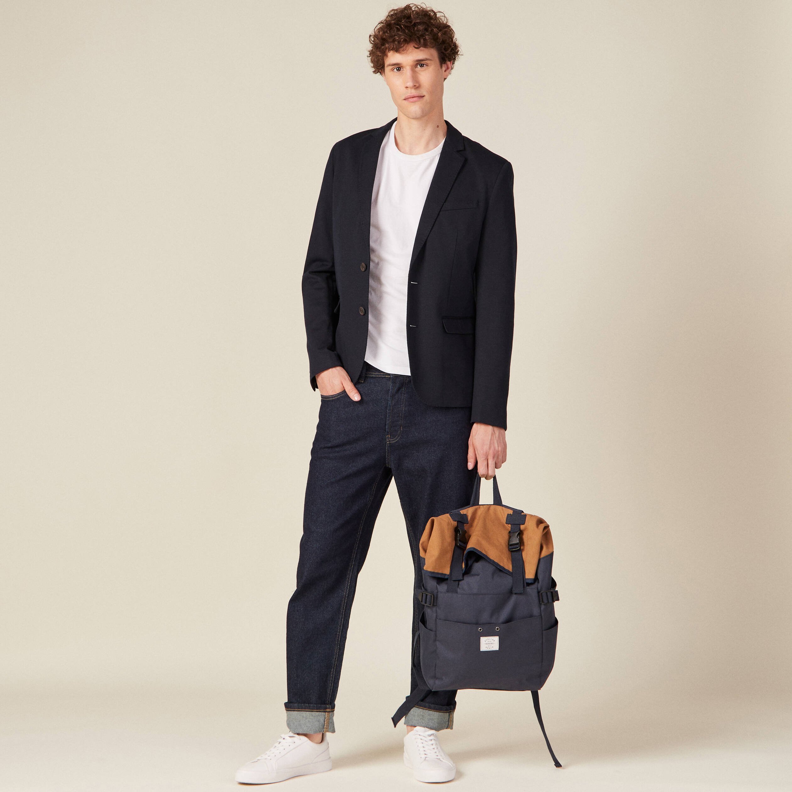 veste esprit blazer droite bleu marine homme Veste esprit blazer droite bleu marine homme