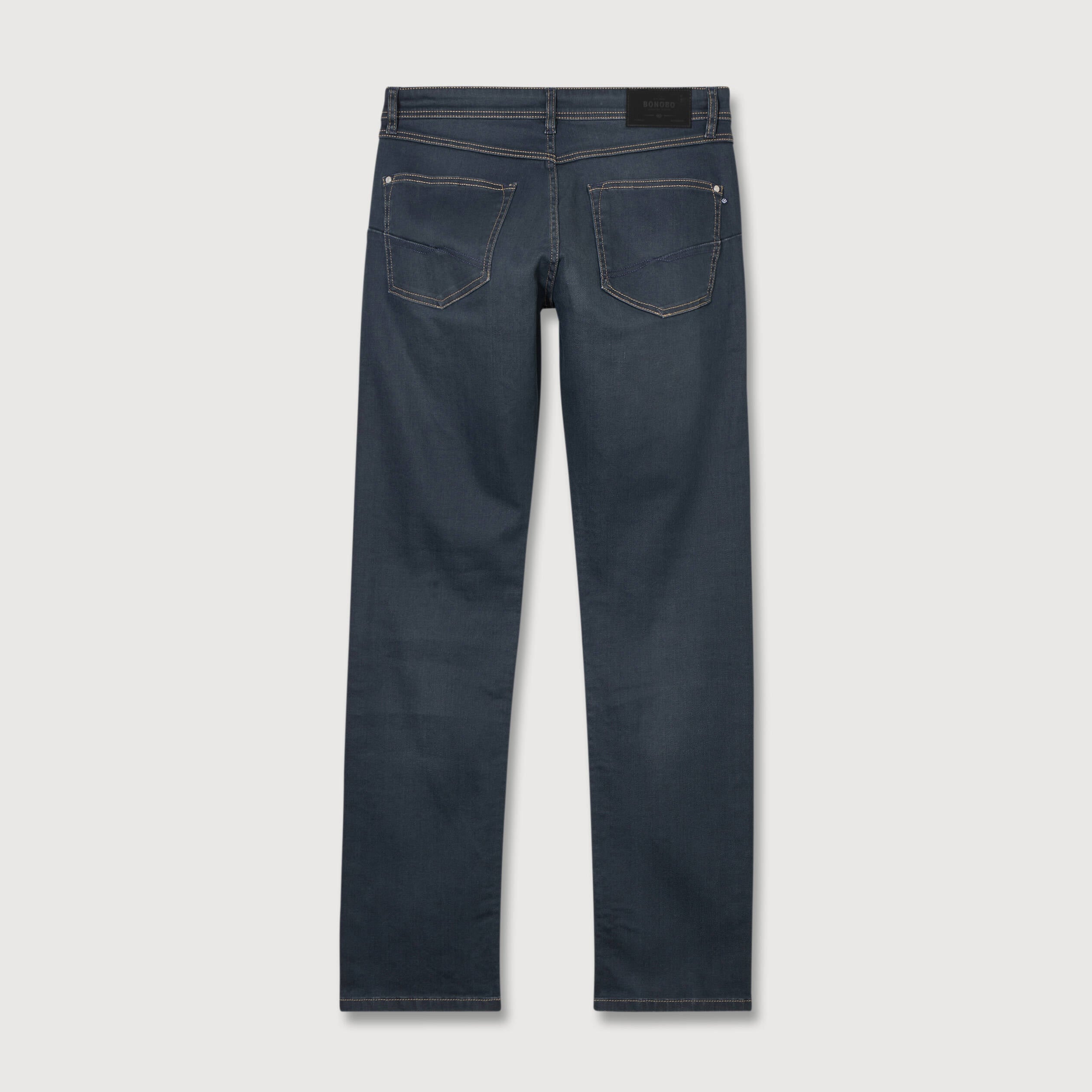 Jeans regular used denim gris homme
