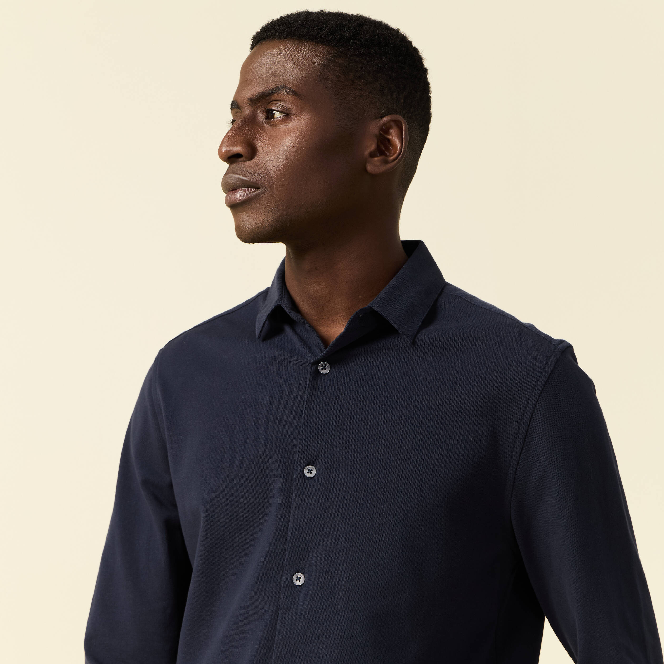 chemise manches longues bleu marine homme Chemise manches longues bleu marine homme