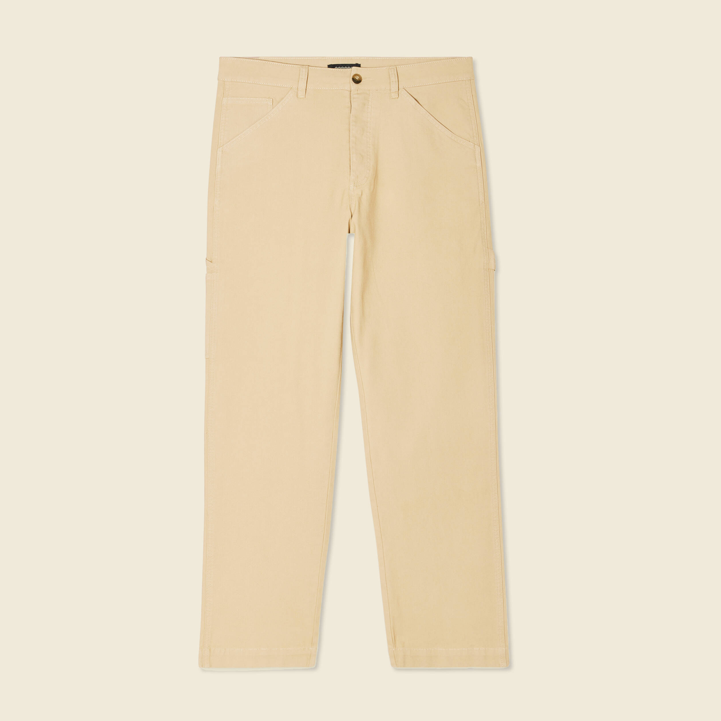 jeans droit 5 poches beige homme Jeans droit 5 poches beige homme