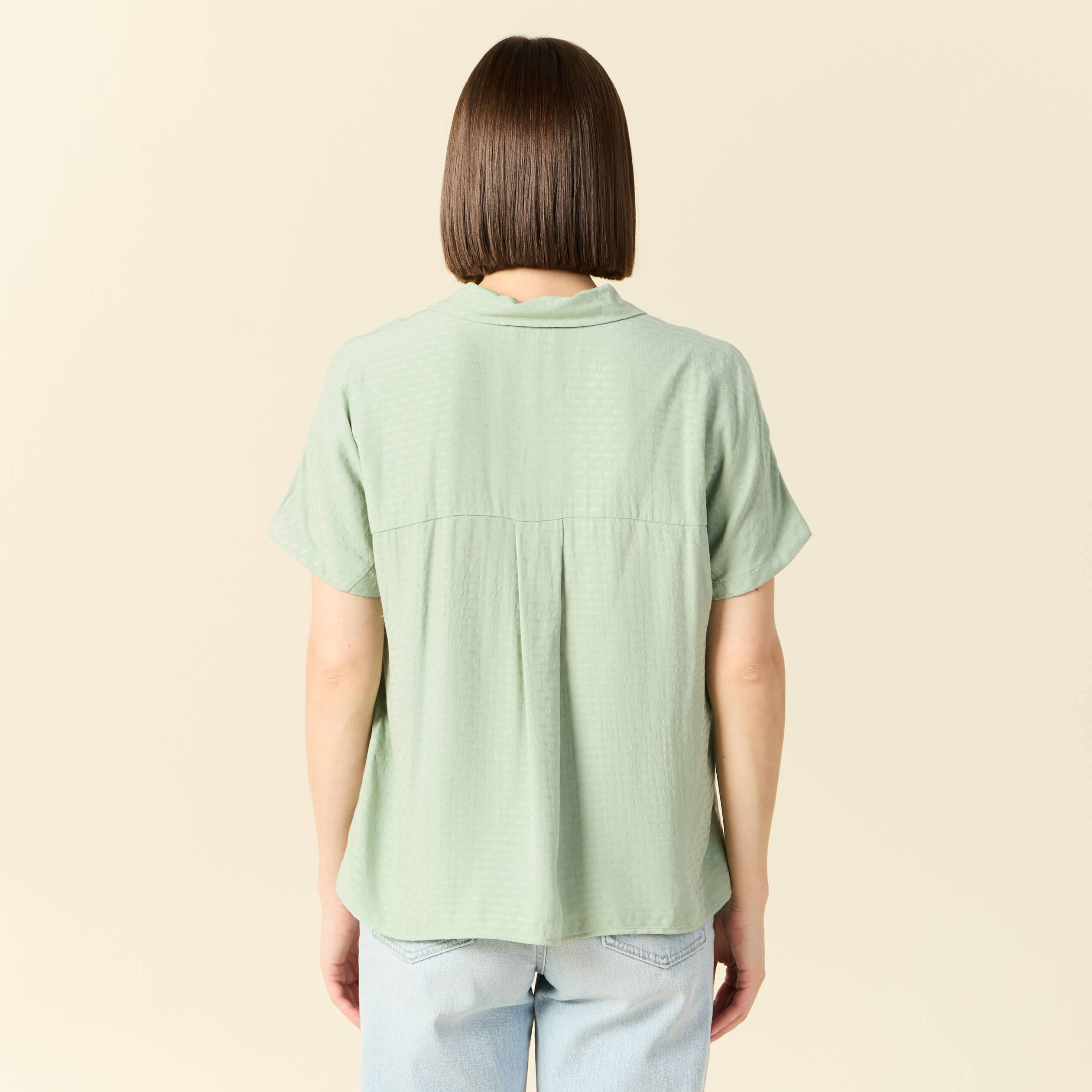 chemise manches courtes vert olive femme Chemise manches courtes vert olive femme