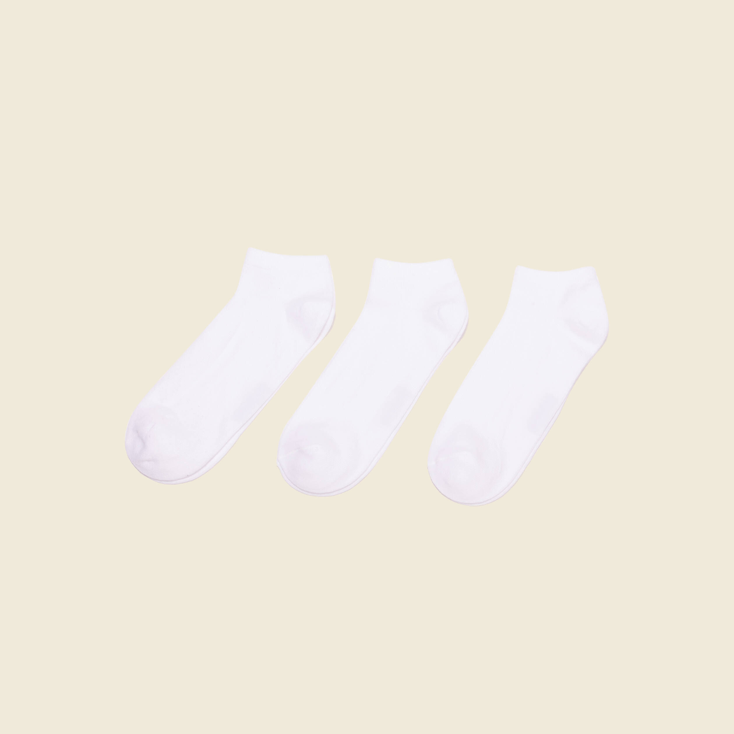 Lot 3 paires chaussettes blanc homme