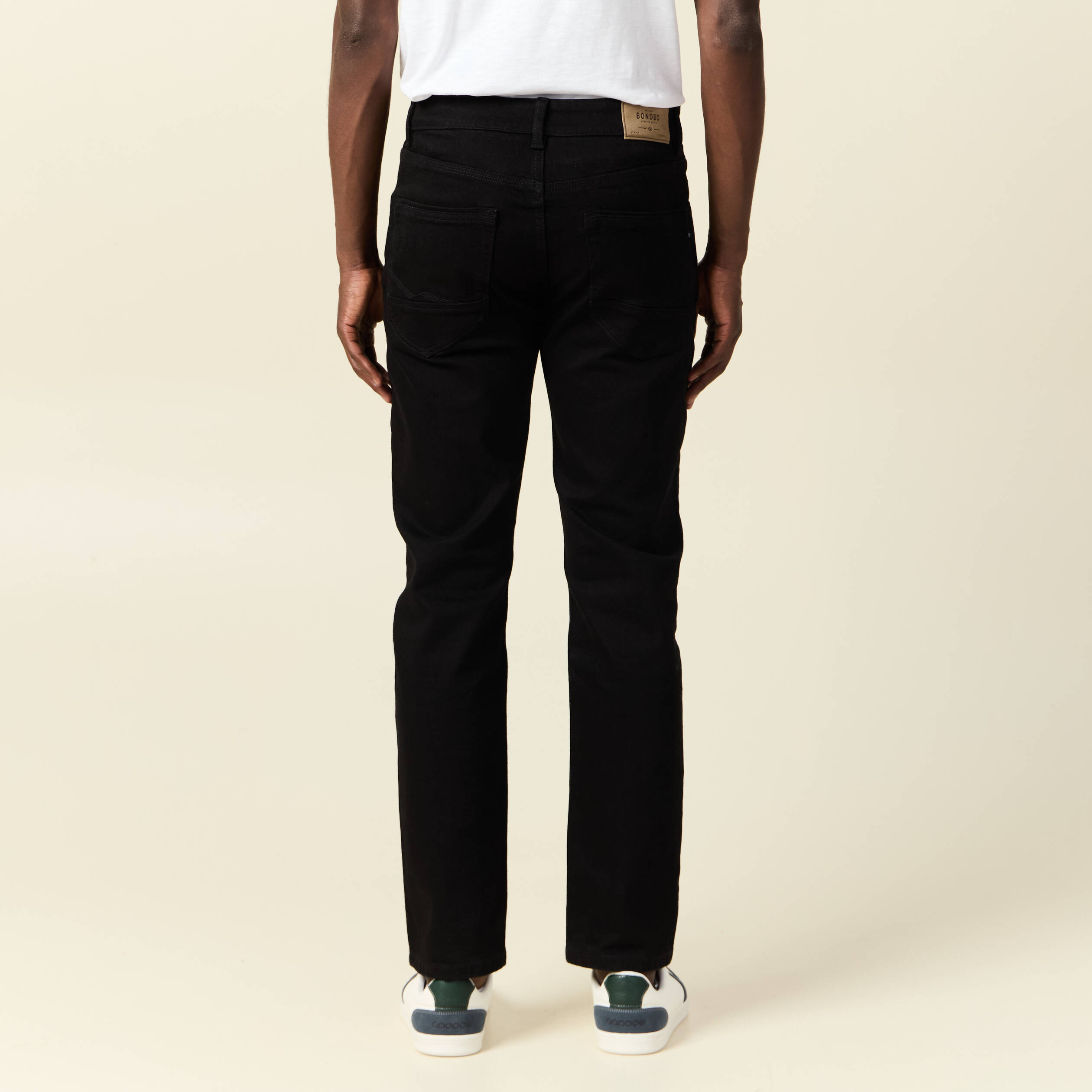 jeans regular eco responsable denim noir homme Jeans regular éco-responsable denim noir homme