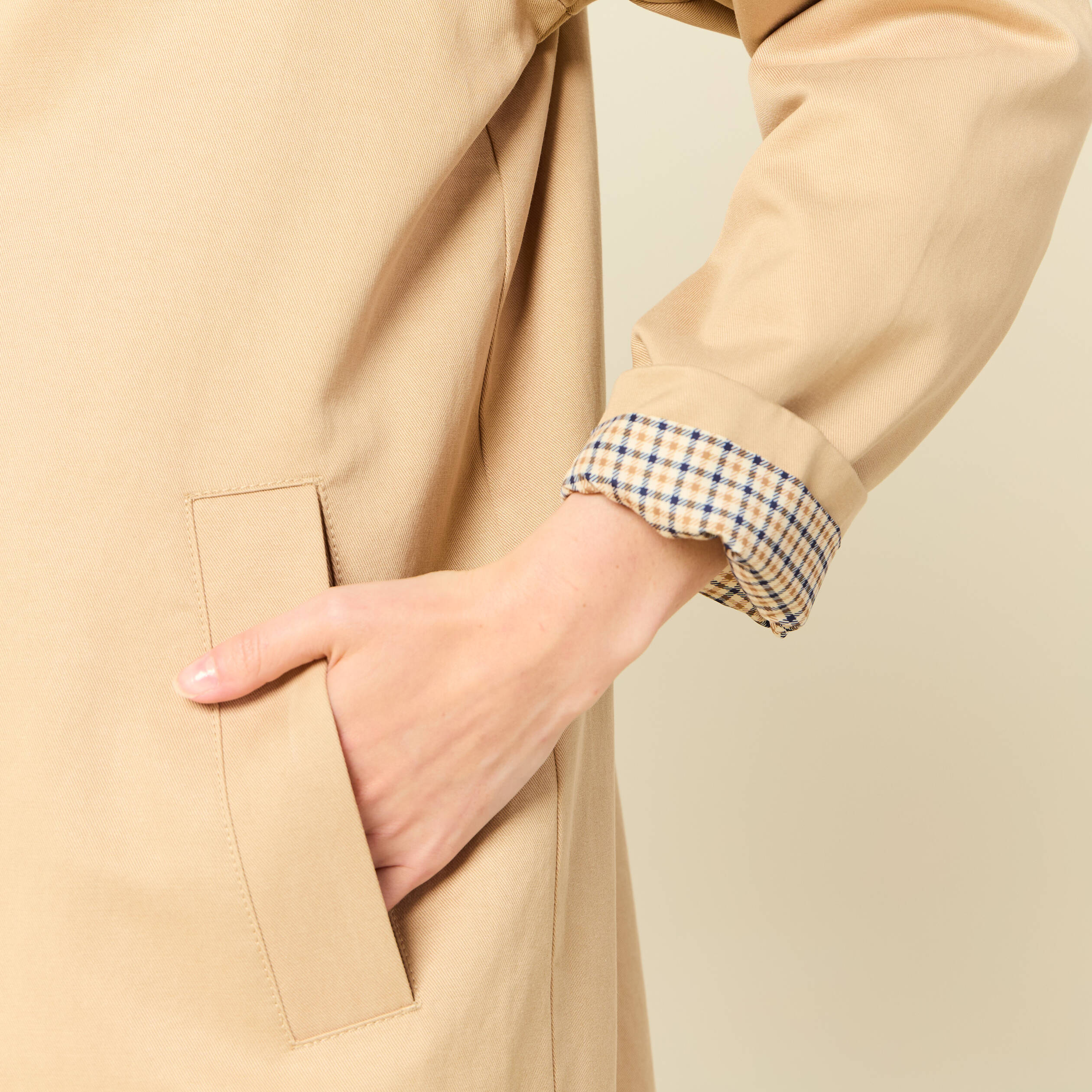 Manteau eco responsable beige femme Bonobo