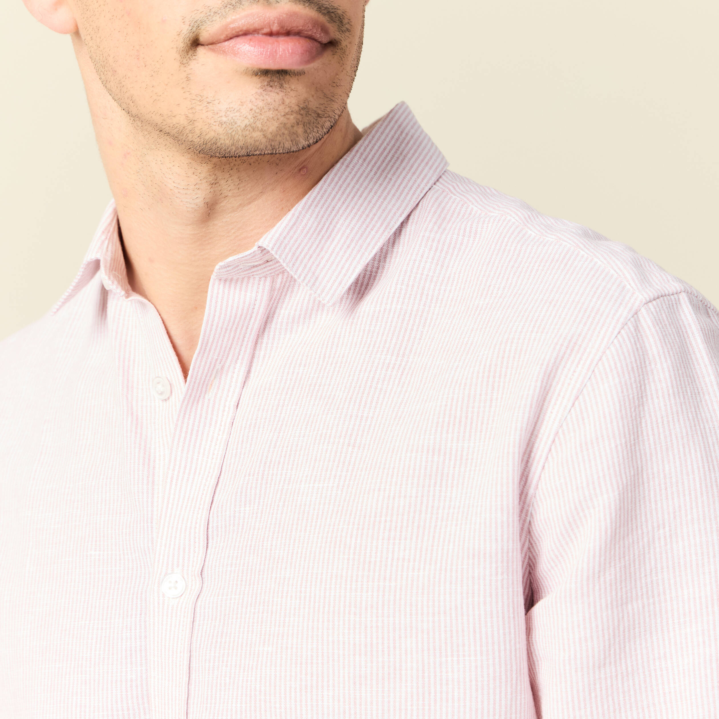 chemise manches longues vieux rose homme Chemise manches longues vieux rose homme