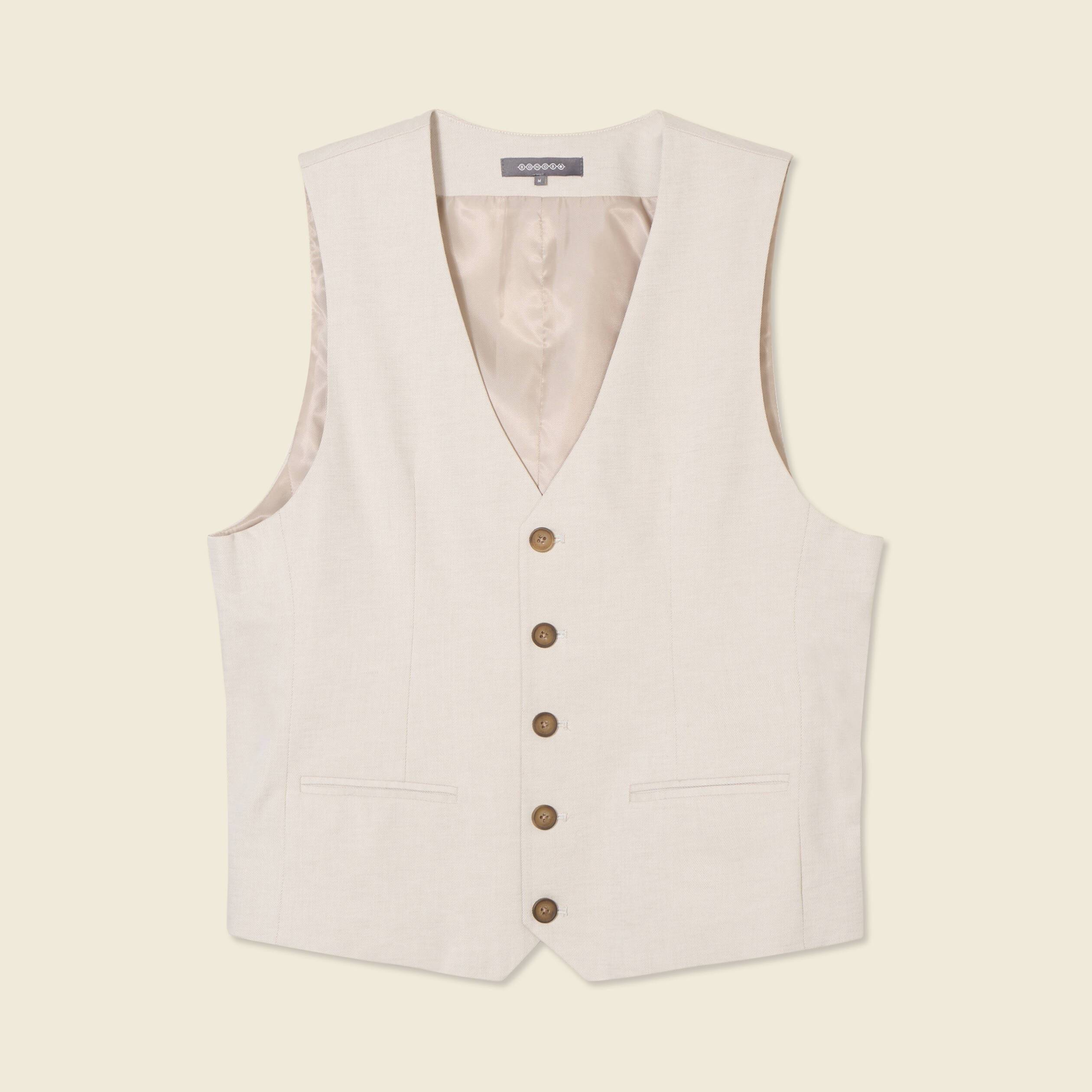 veston sans manches sable homme Veston sans manches sable homme