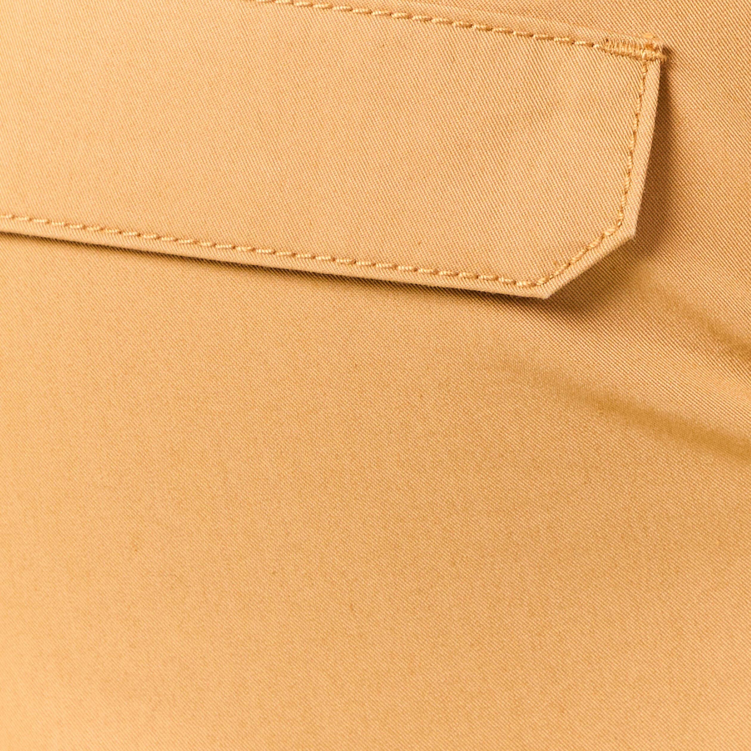 Pantalon barrel cargo taille standard jaune moutarde femme