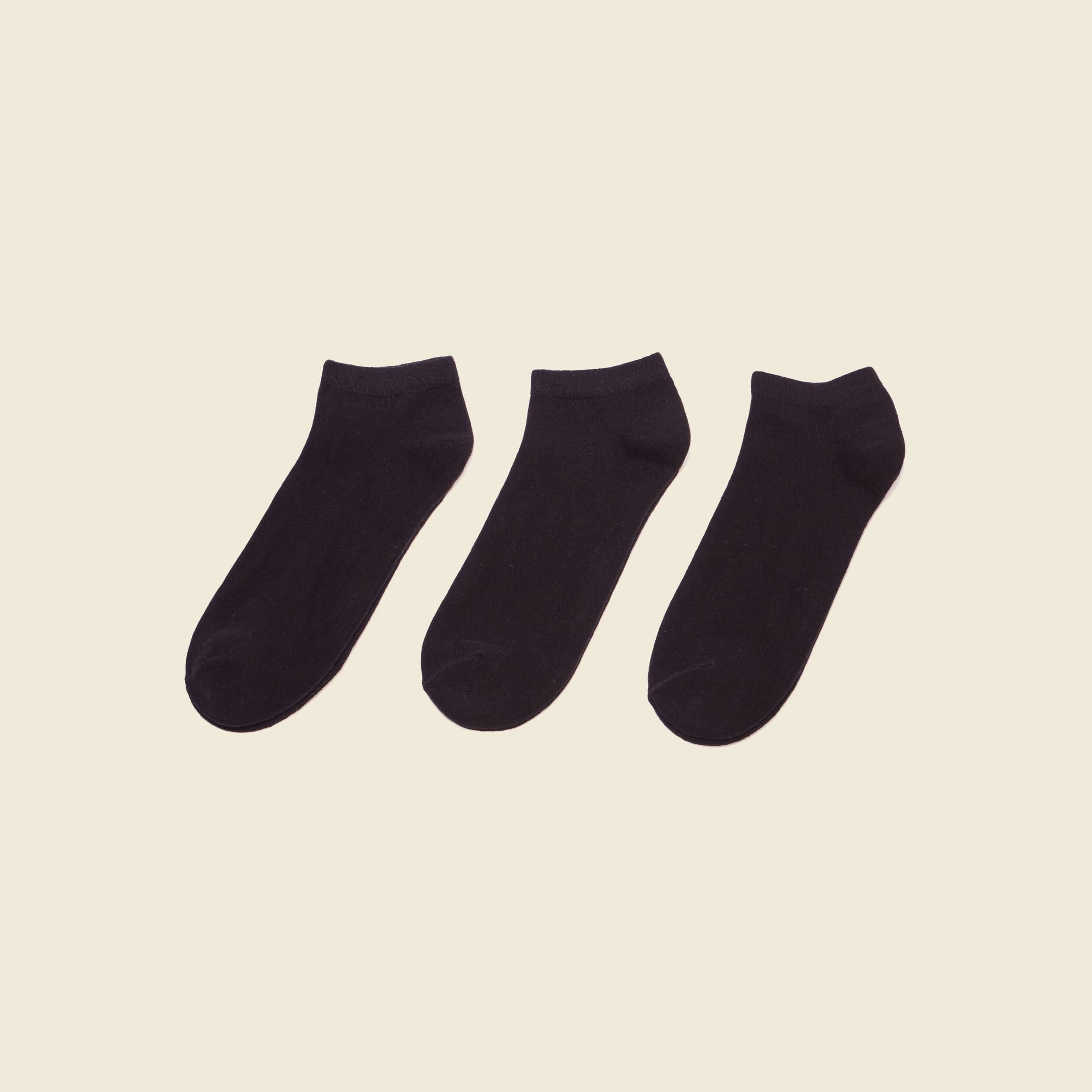 Lot 3 paires chaussettes noir homme