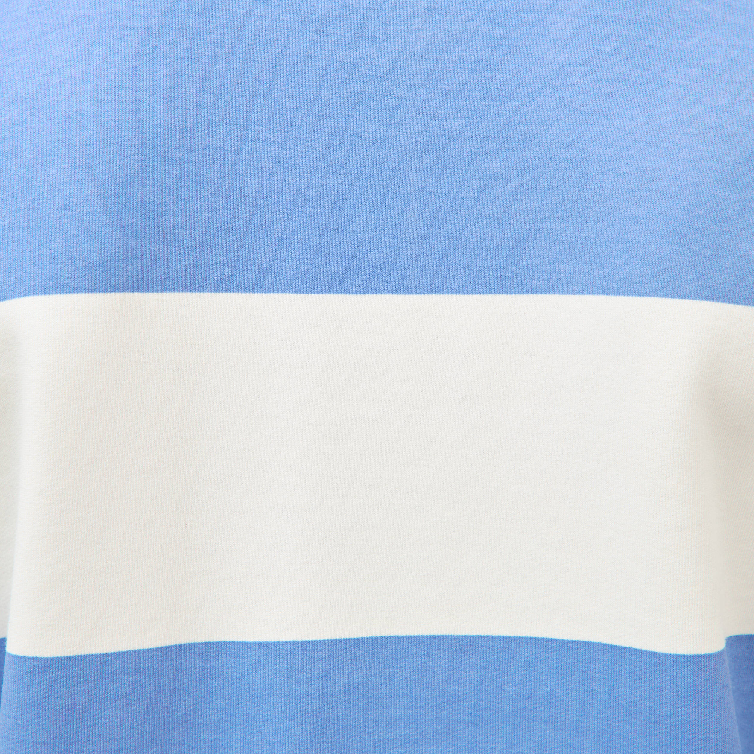 Polo manches longues broderie bleu violet homme