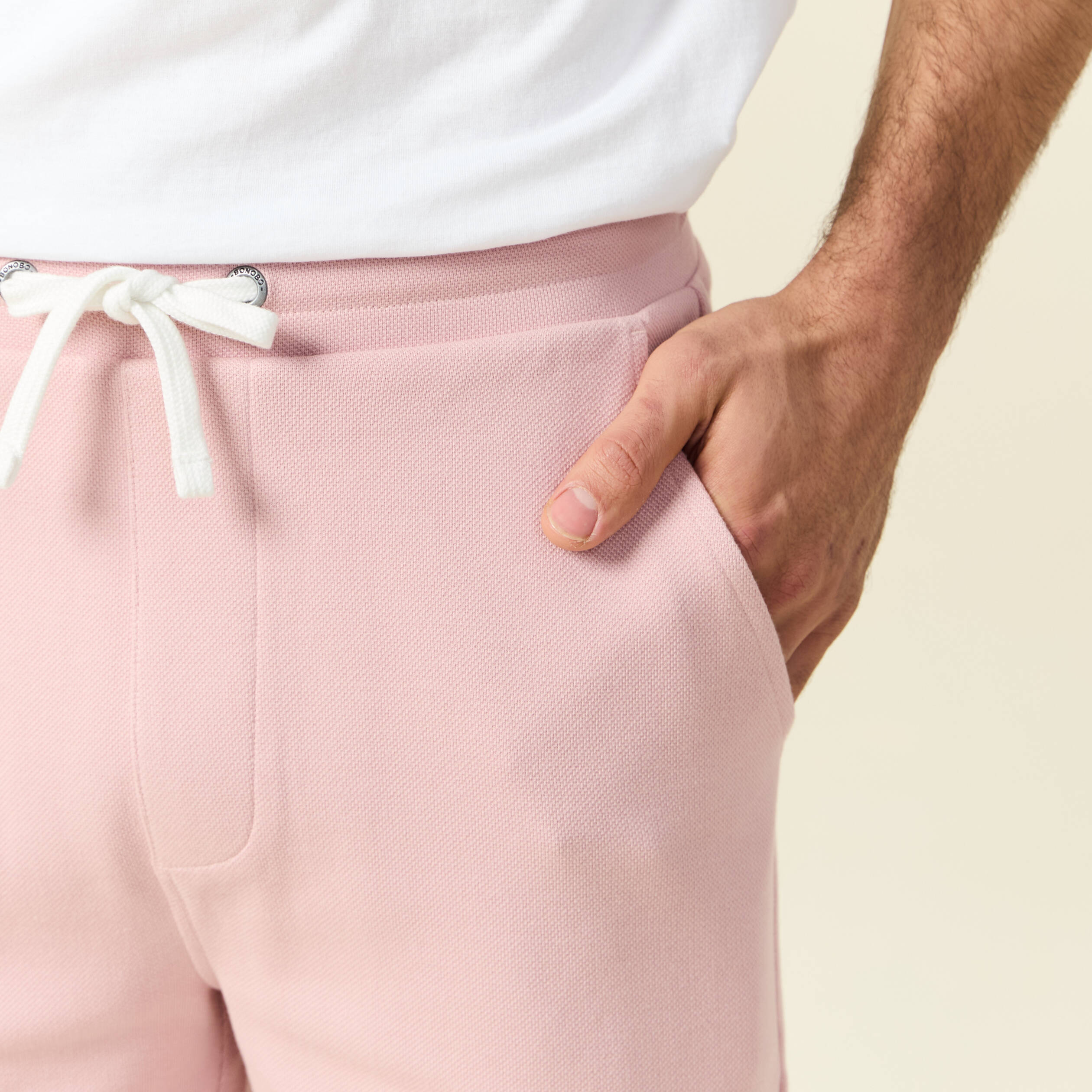 Bermuda rose pastel homme