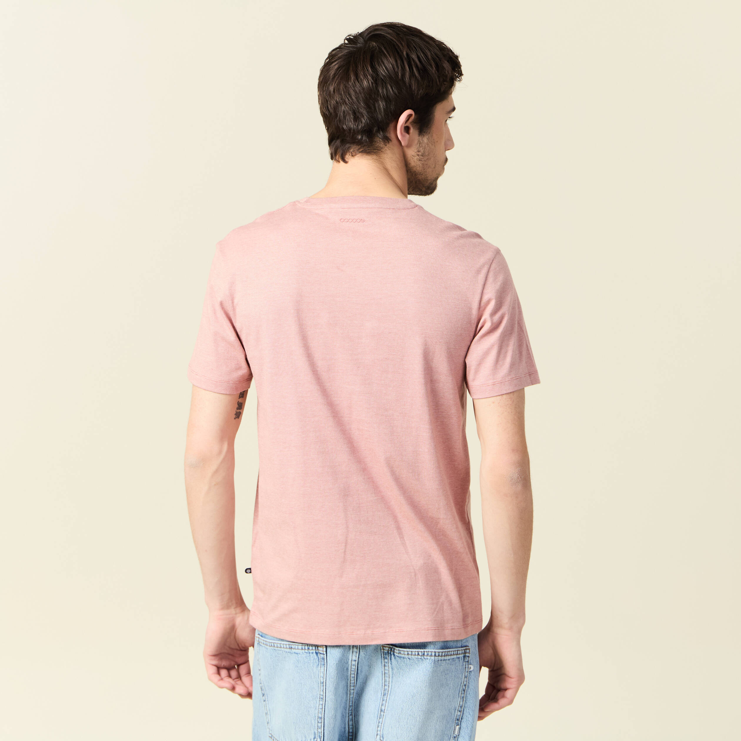 t shirt eco responsable vieux rose homme T-shirt éco-responsable vieux rose homme