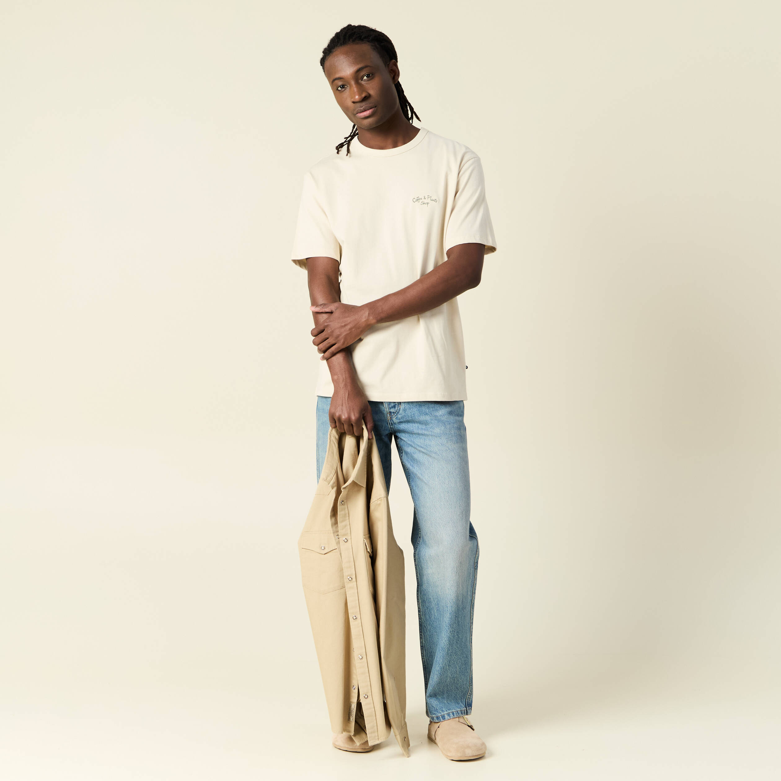 t shirt manches courtes sable homme T-shirt manches courtes sable homme