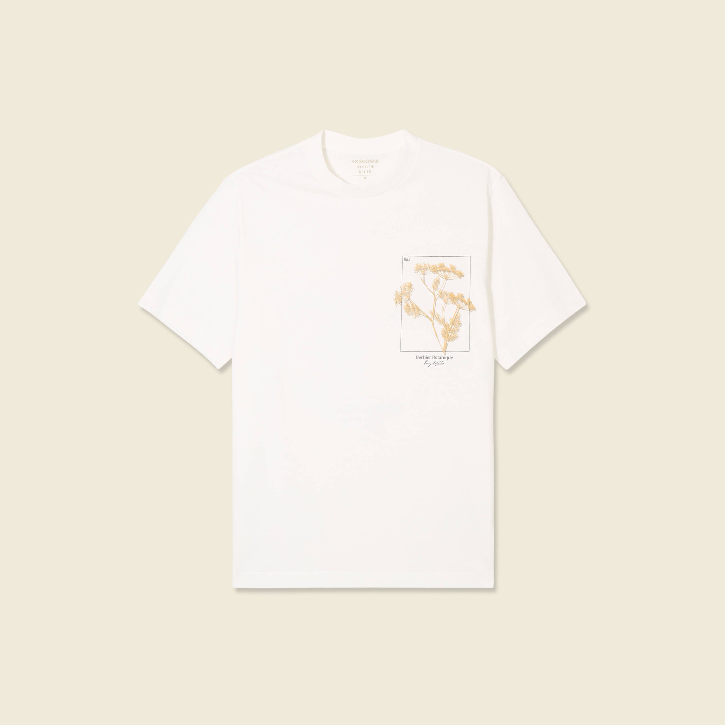t shirt manches courtes ecru homme T-shirt manches courtes ecru homme