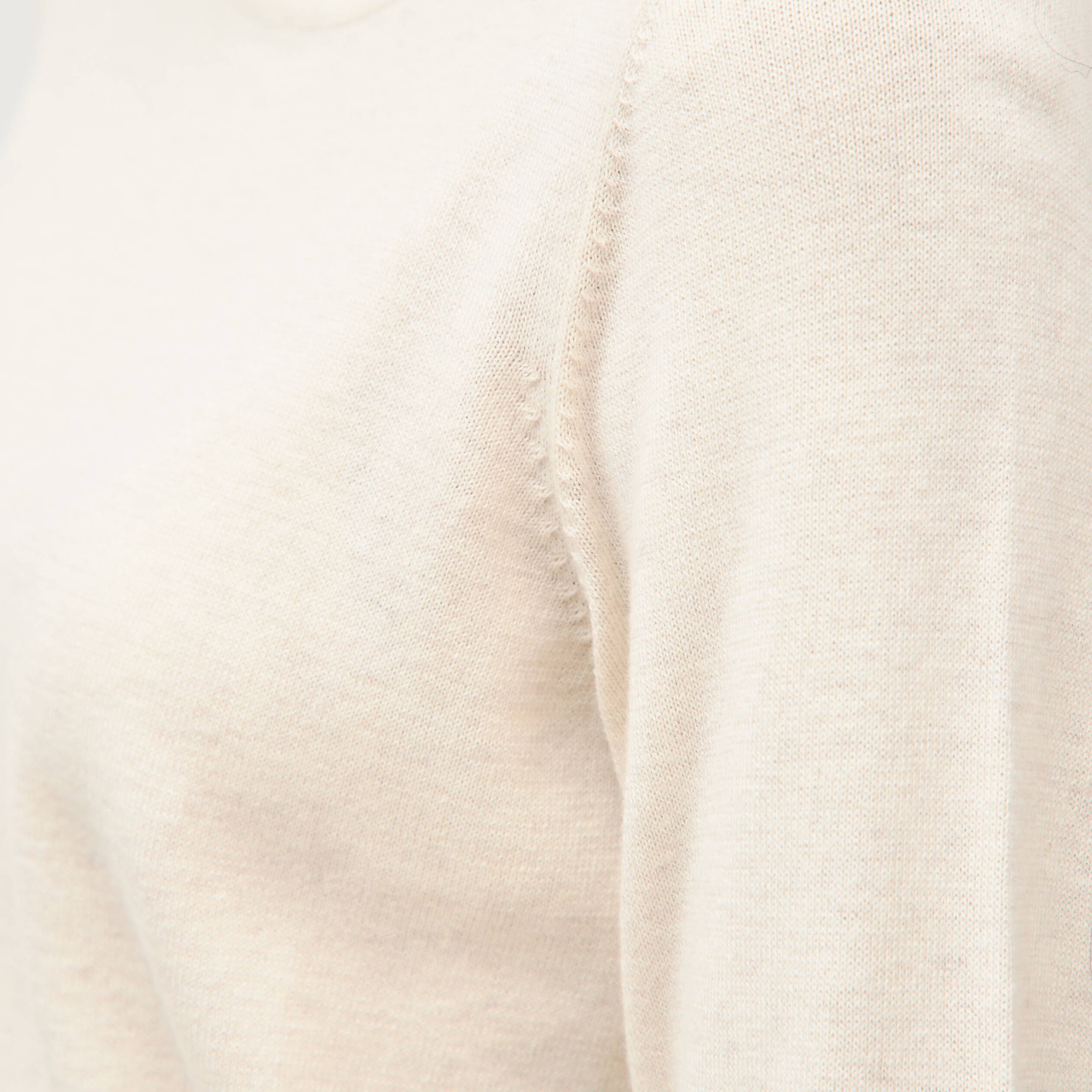 Pull manches longues creme femme