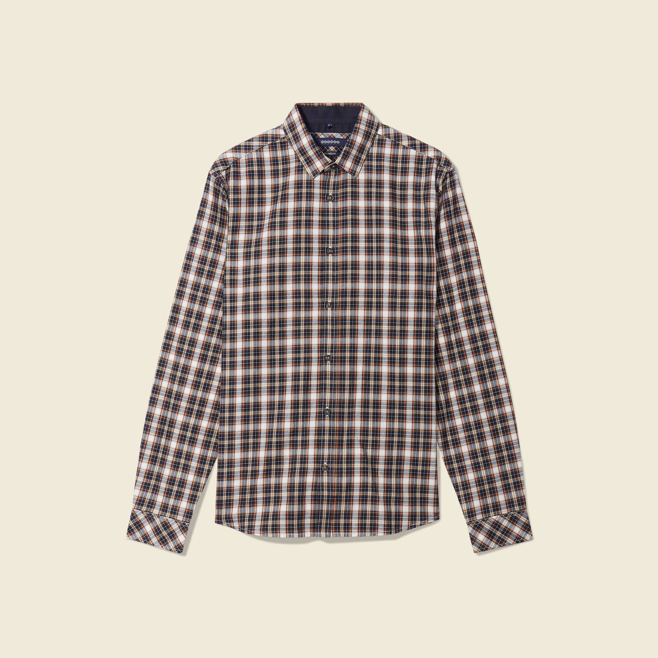 Chemise manches longues ecru homme