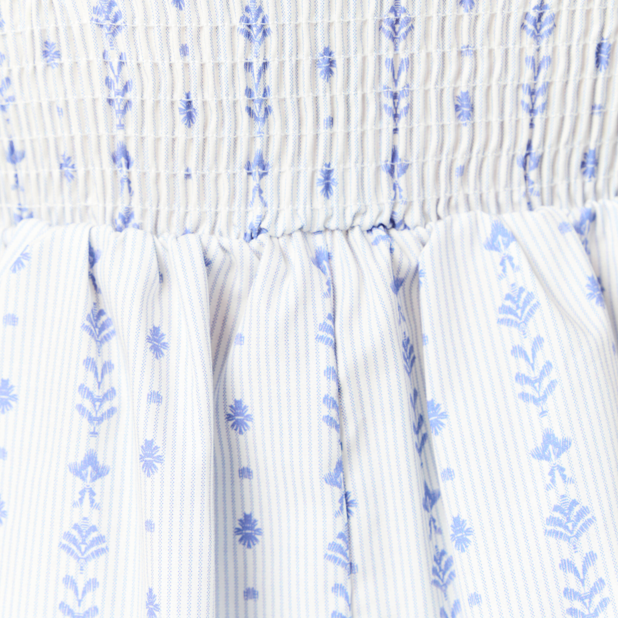 top col droit a bretelles en coton bleu clair femme Top col droit à bretelles en coton bleu clair femme
