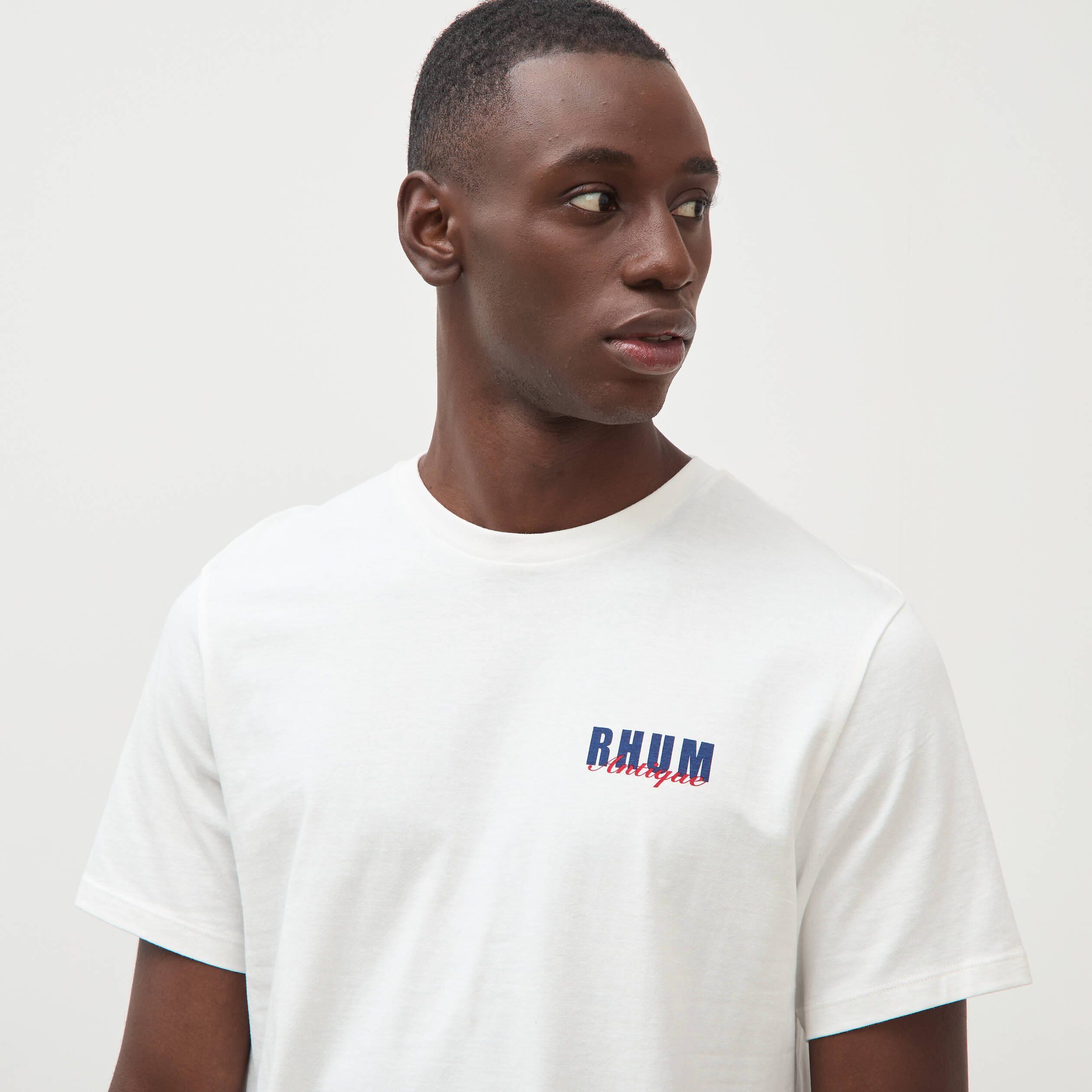 T-shirt en coton ecru homme