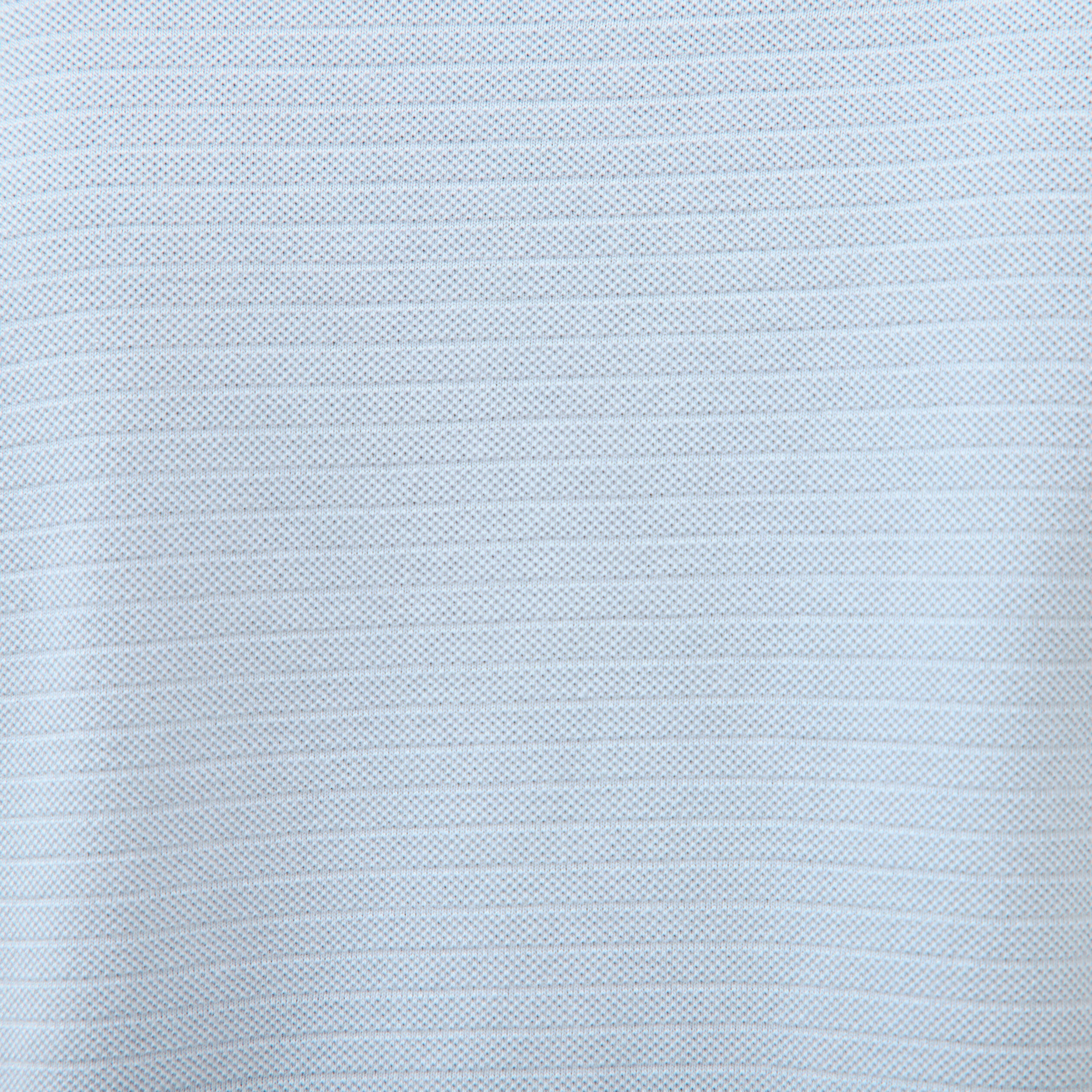 Polo cintr&eacute; en coton manches courtes bleu ciel homme