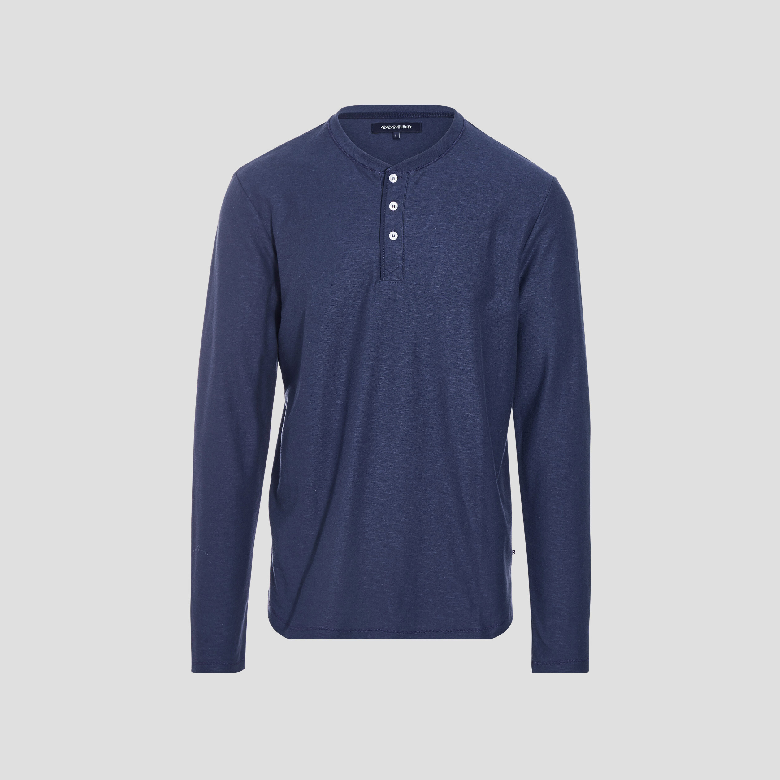 T-shirt manches longues bleu marine homme