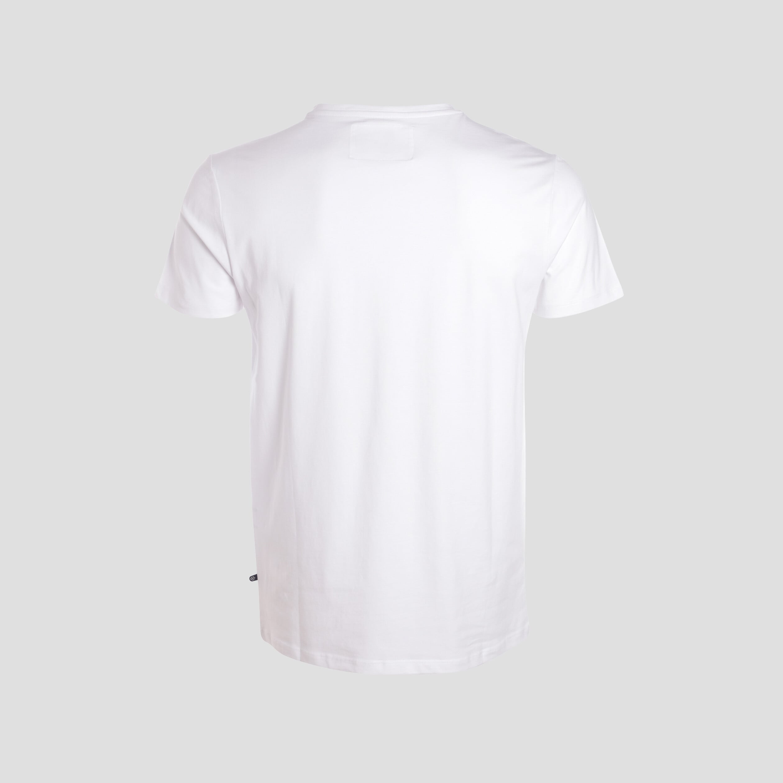 T-shirt ajust&eacute; col v manches courtes blanc homme