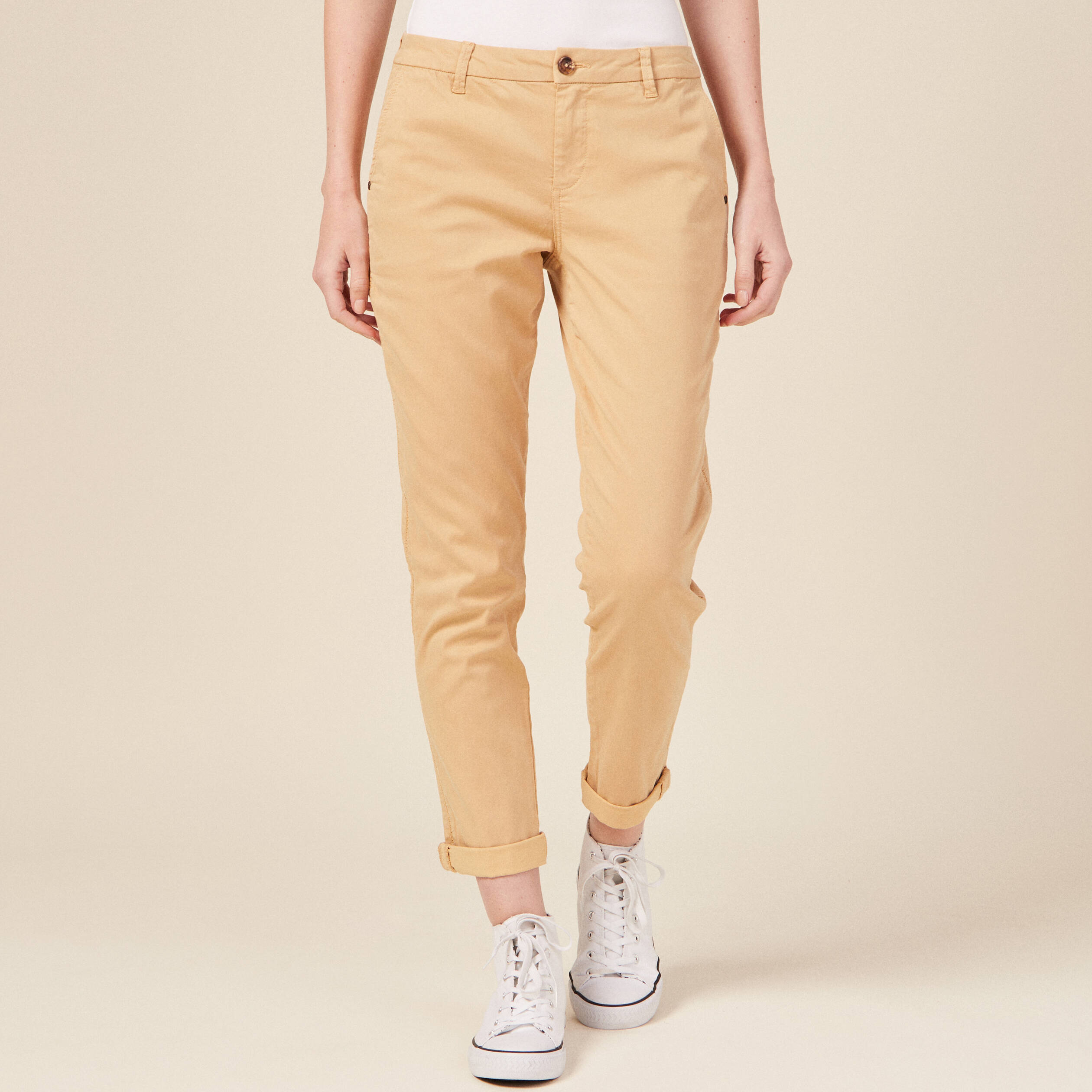Chino femme on sale beige
