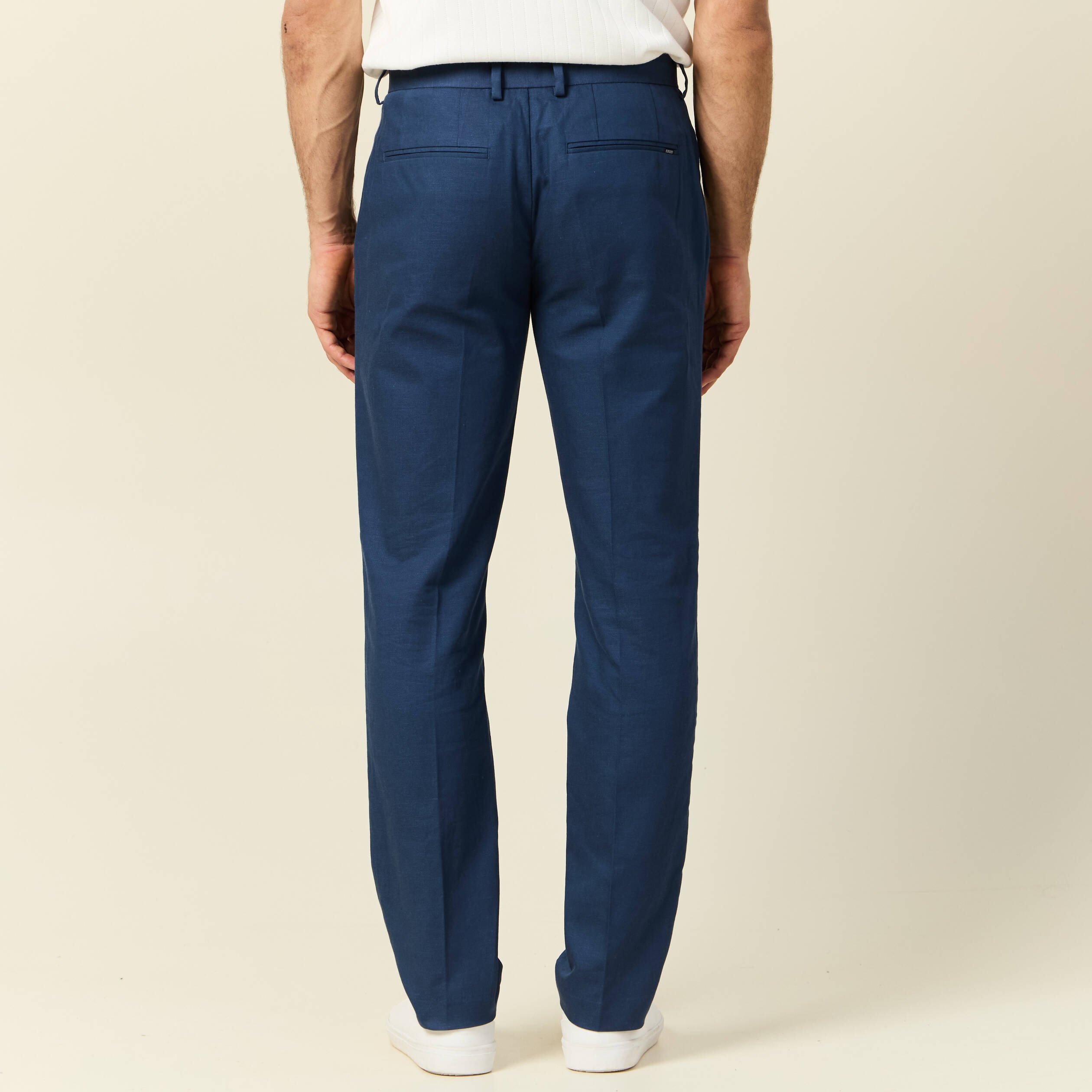 pantalon chino bleu fonce homme Pantalon chino bleu foncé homme