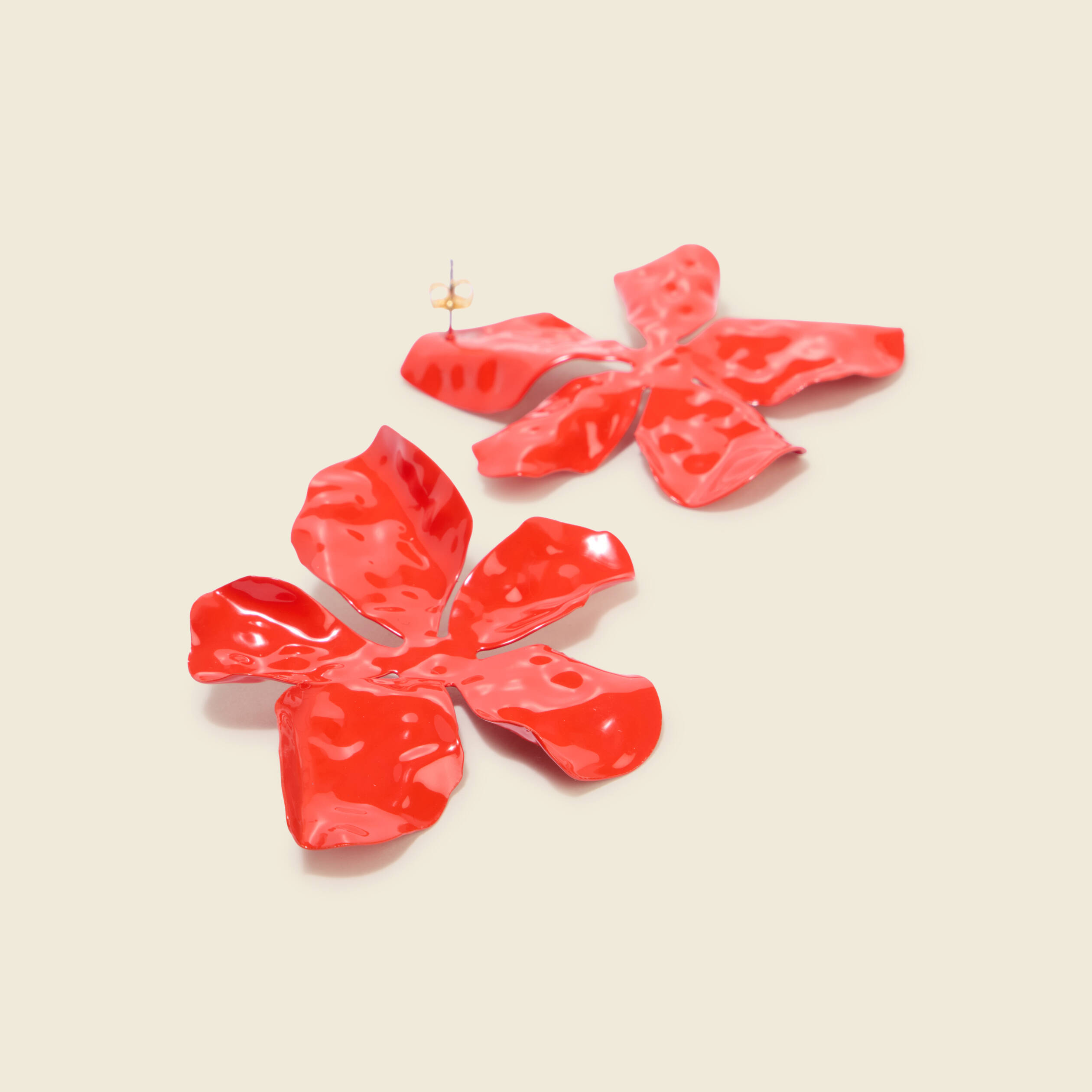 Boucles d'oreilles orange fonc&eacute; femme