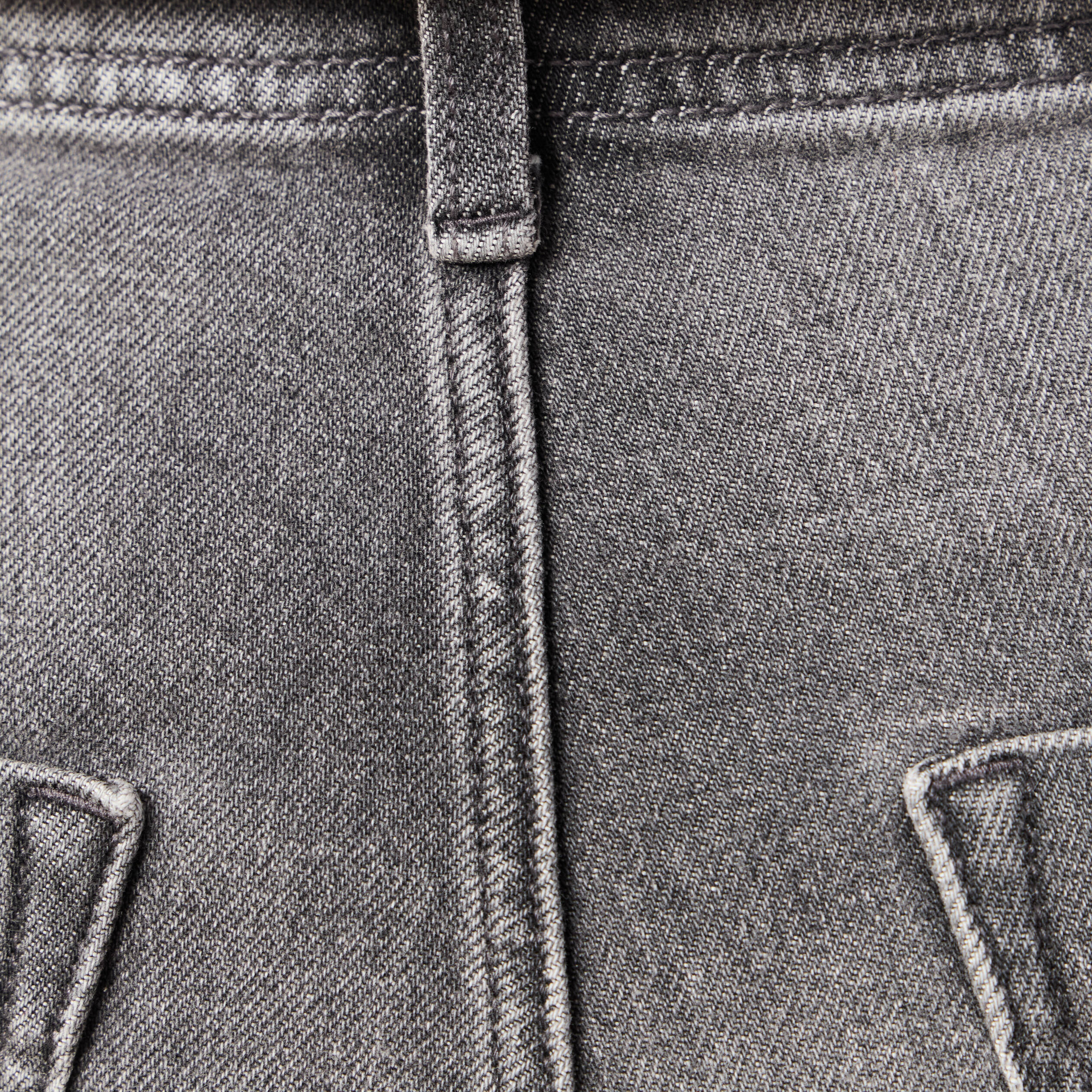 Pantalon mom taille haute 7/8&egrave;me denim denim gris femme