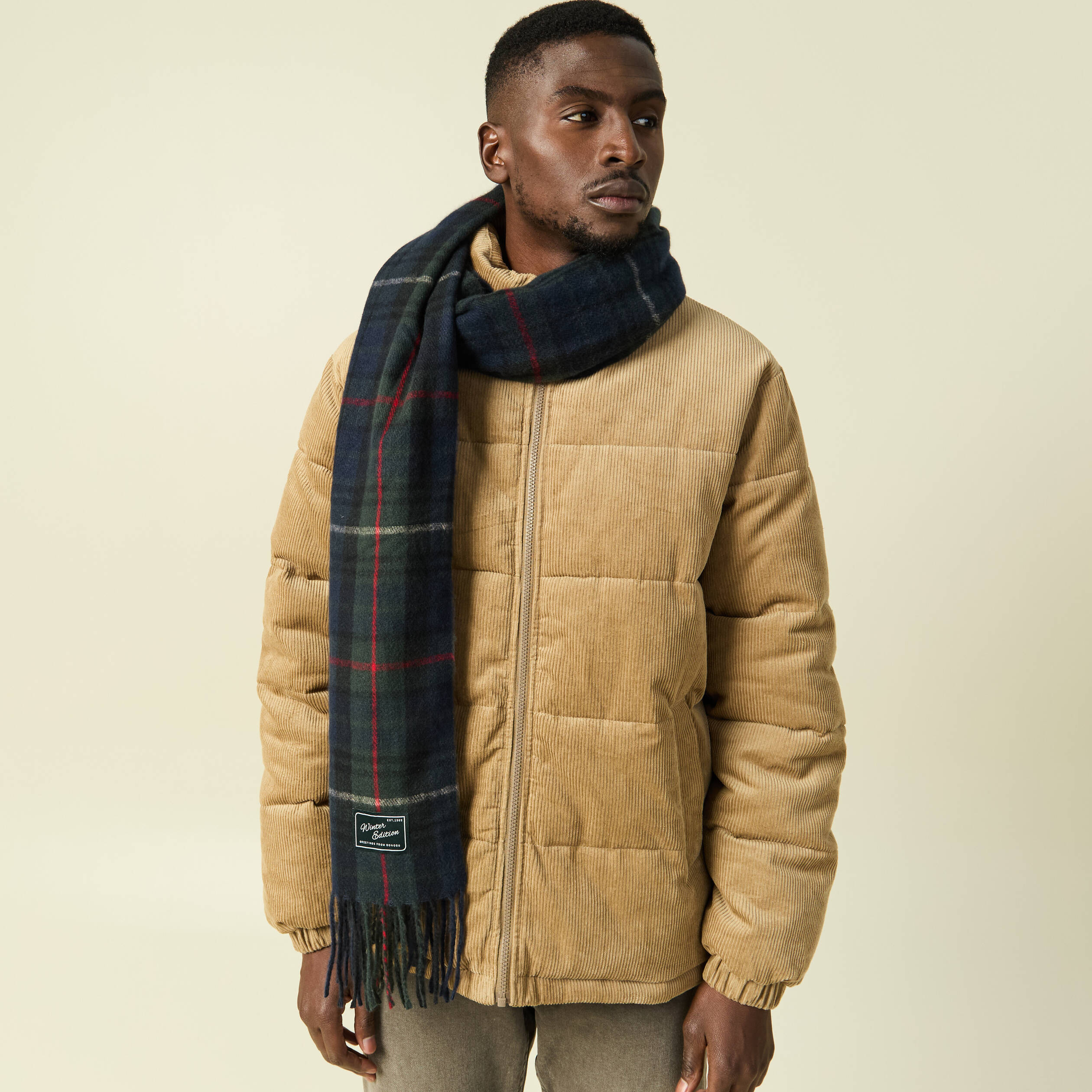&Eacute;charpe bleu marine homme