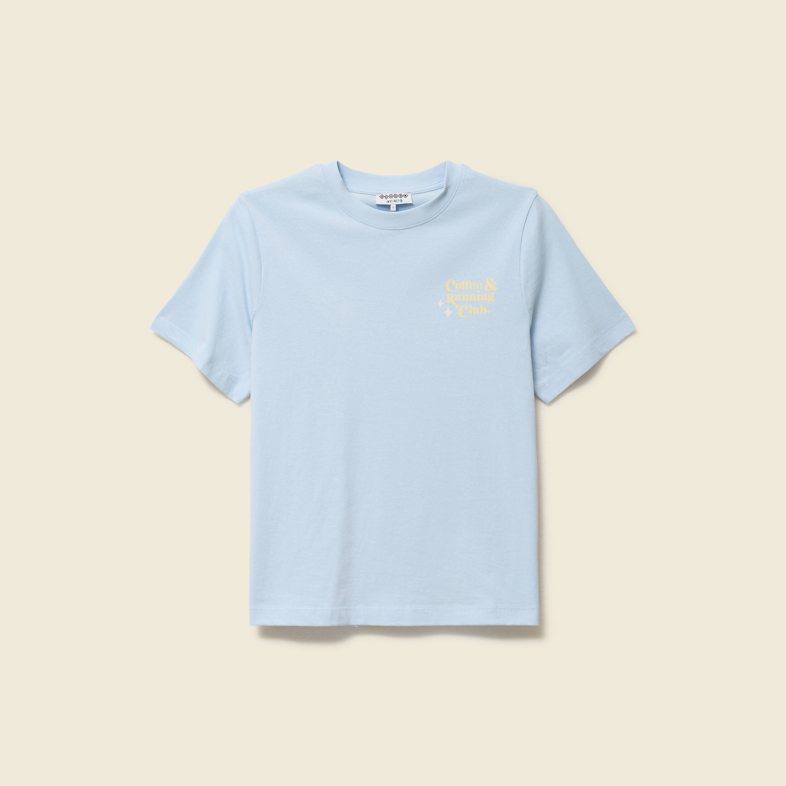 T-shirt en coton bleu clair femme