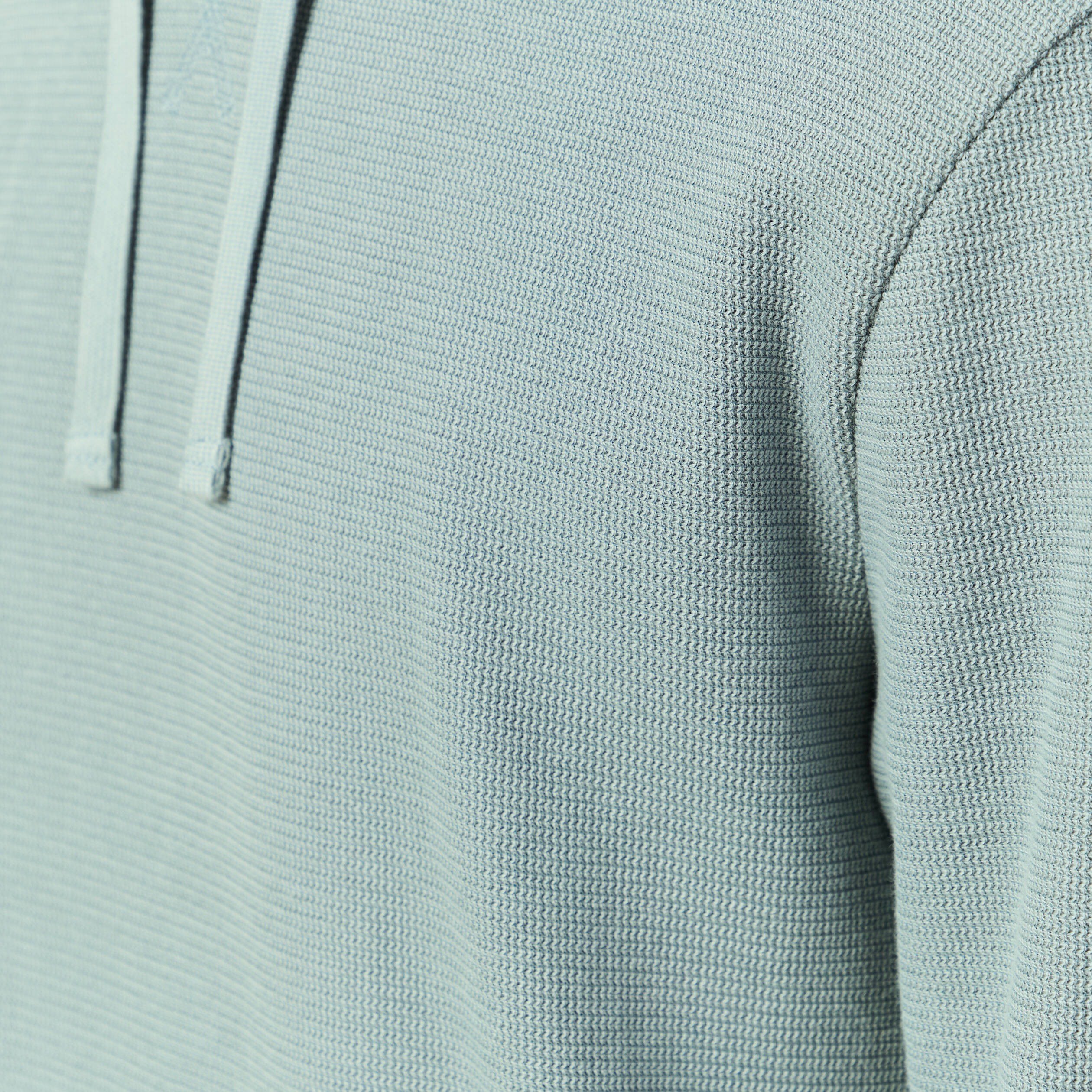 T-shirt &agrave; capuche bleu gris homme