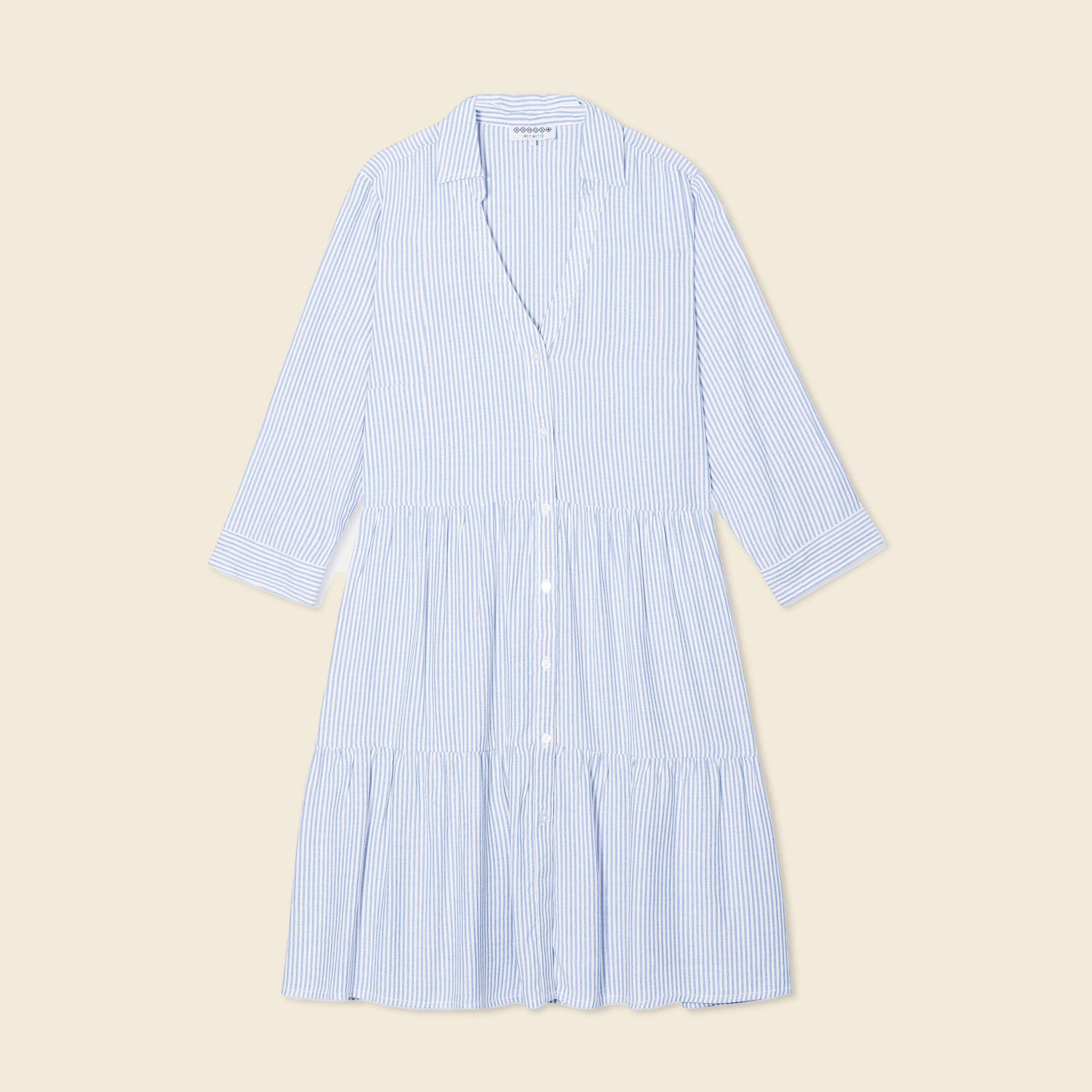 robe patineuse boutonnee ecru femme Robe patineuse boutonnée ecru femme