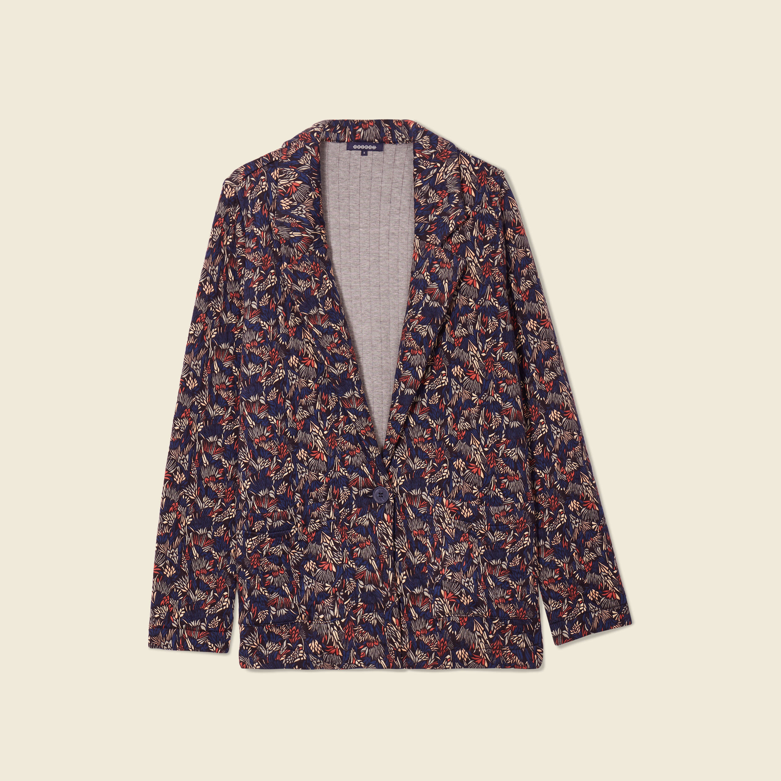 Cardigan manches longues multicolore femme