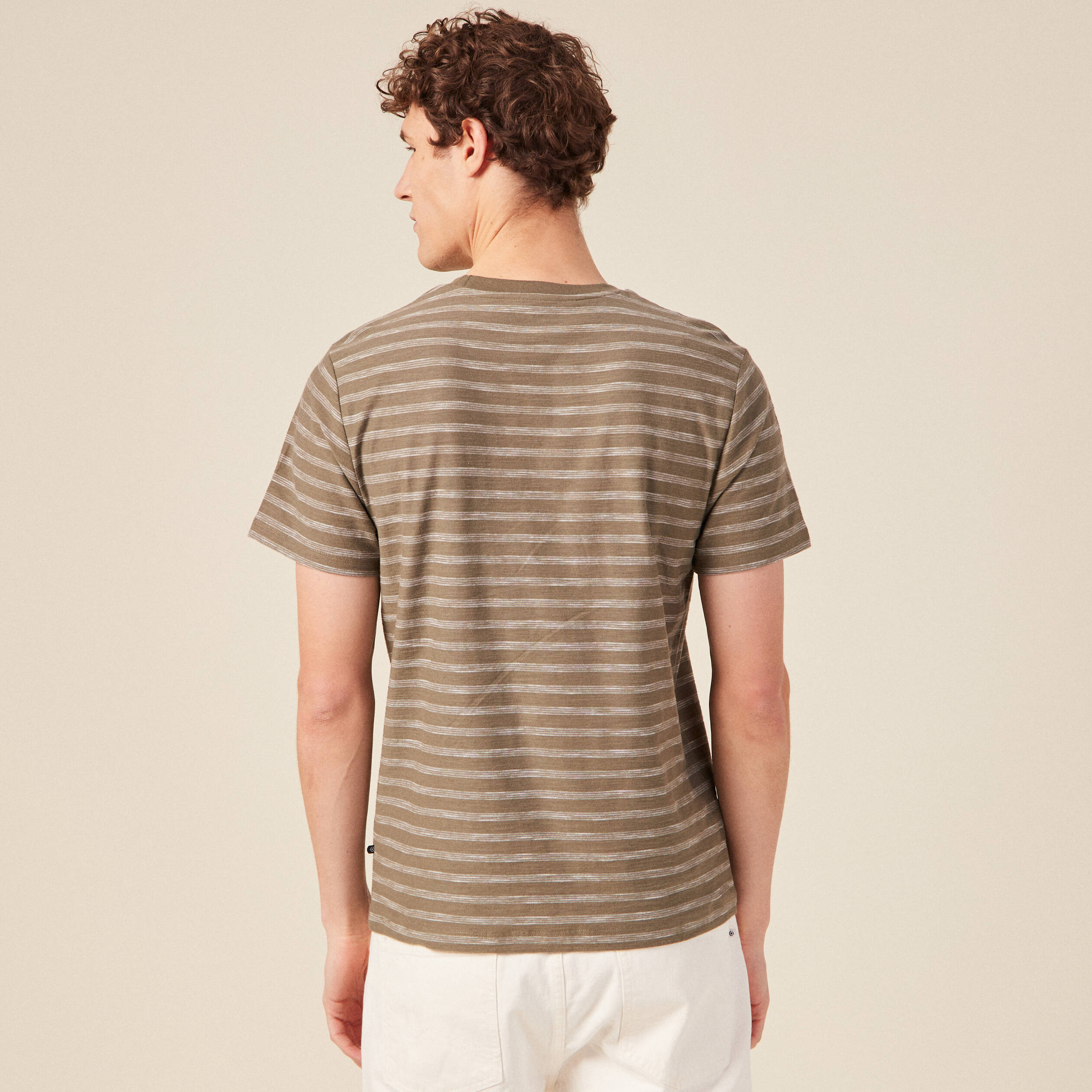 t shirt eco responsable vert kaki homme T-shirt éco-responsable vert kaki homme
