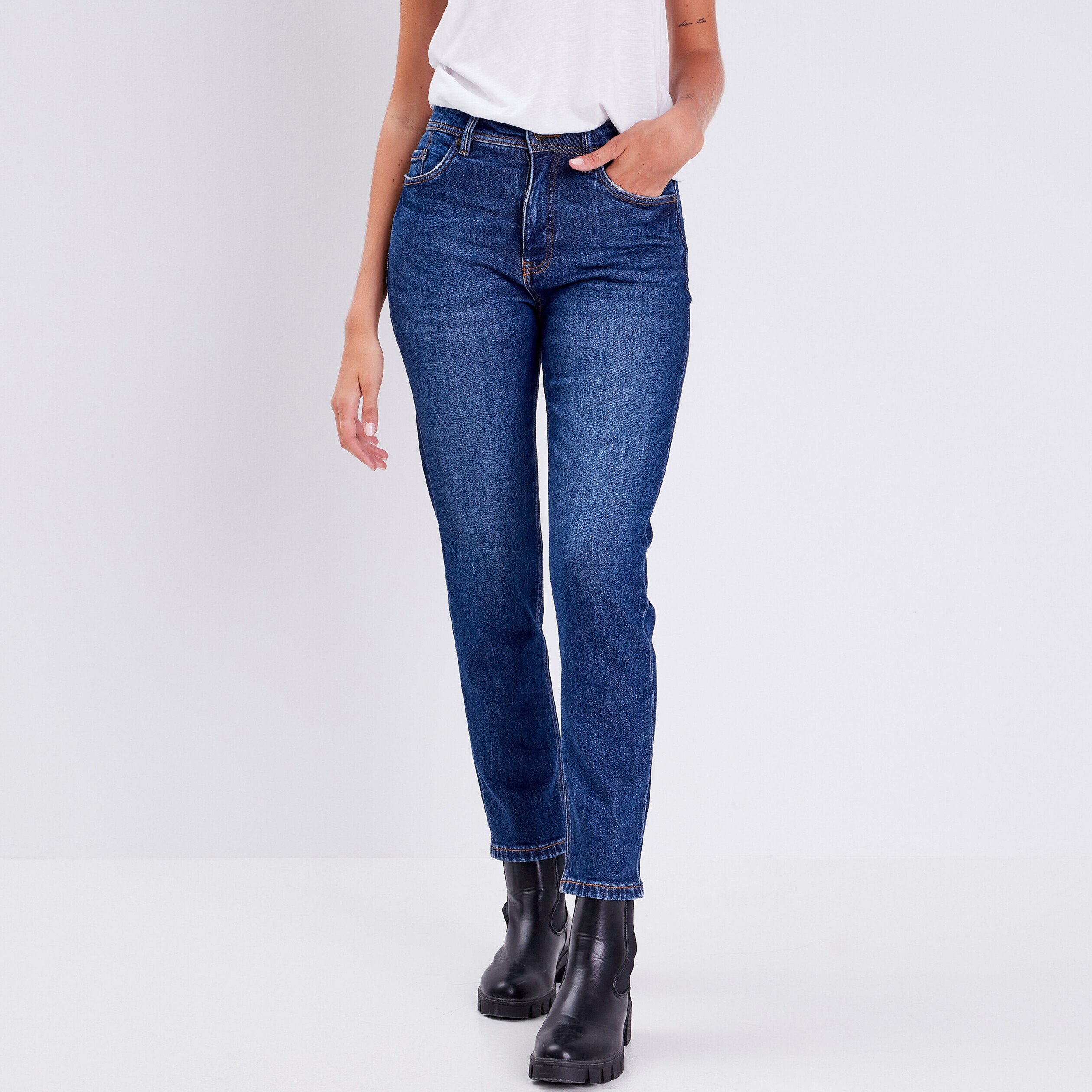 jeans regular denim brut femme Jeans regular denim brut femme