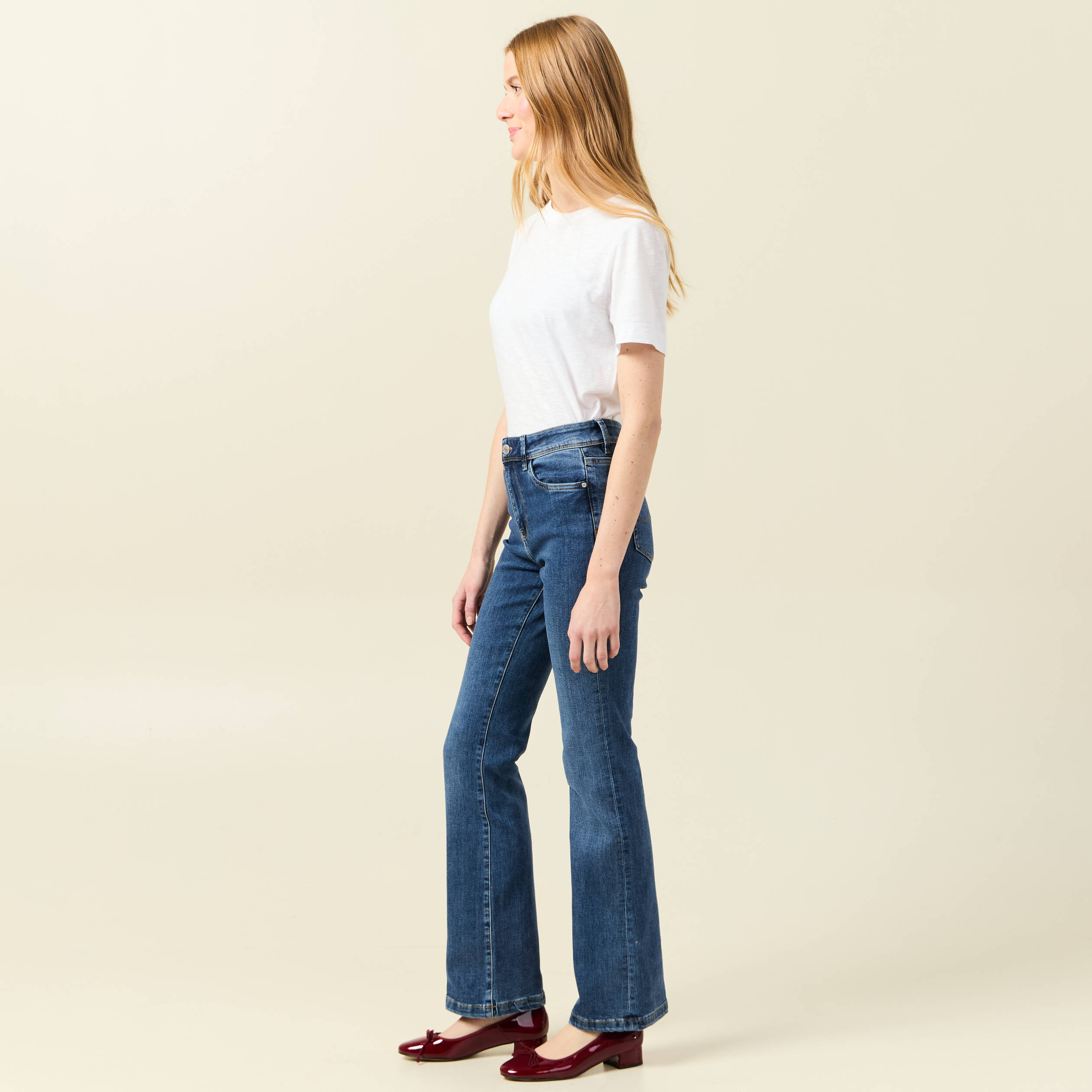 jeans bootcut denim stone femme Jeans bootcut denim stone femme