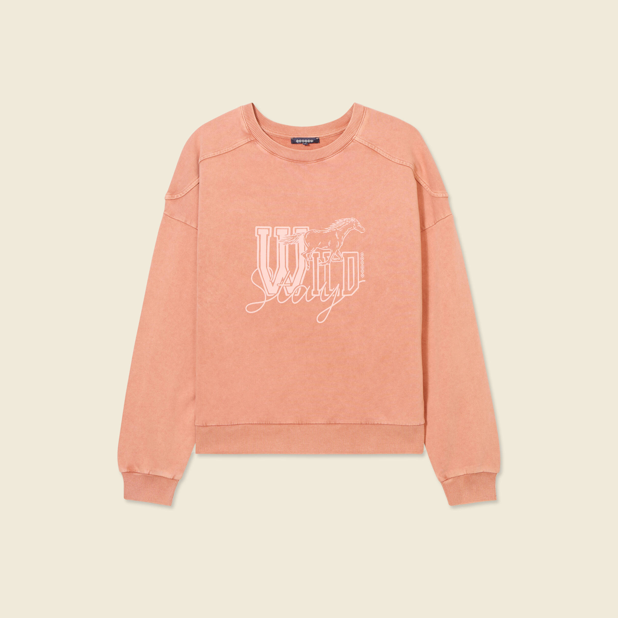 sweat manches longues rose femme Sweat manches longues rose femme