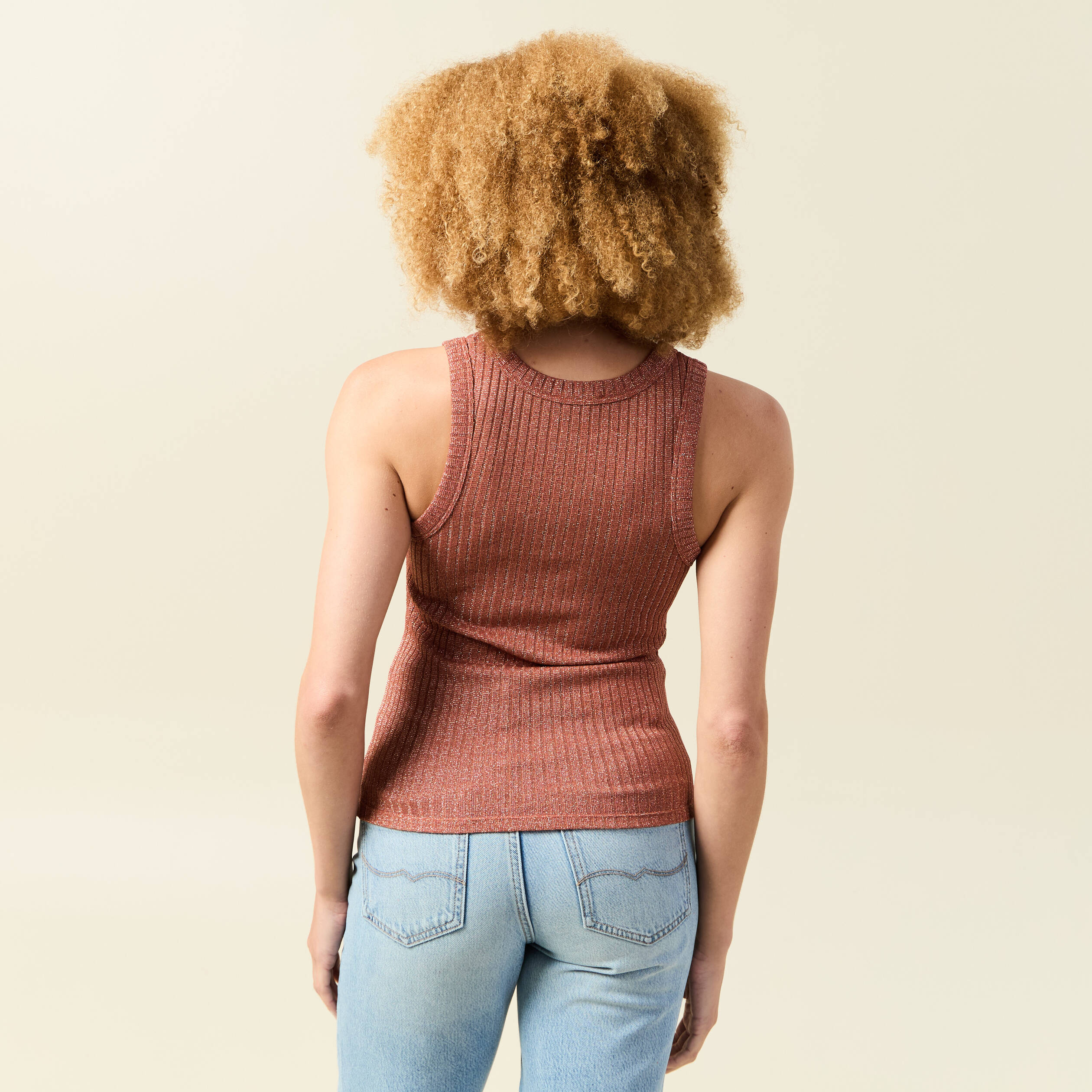debardeur sans manches vieux rose femme Débardeur sans manches vieux rose femme